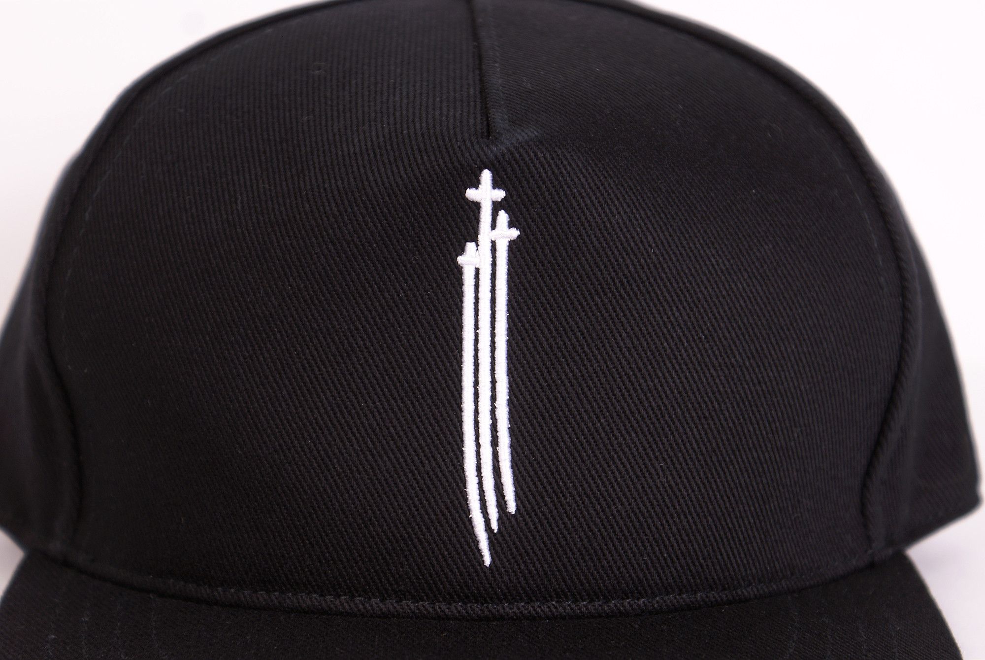 Chrome Hearts 2026 Chrome Hearts RS3 TRIPLE CROSS Denim Baseball Cap Black Size ONE SIZE - 3 Thumbnail