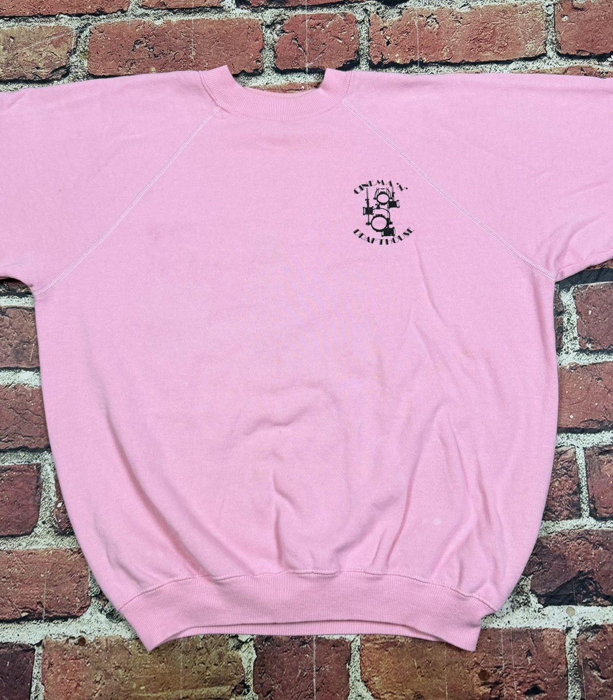 Hanes Vintage 80s Cinema N Drafthouse Crewneck USA Pink Sweatshirt Size US XL / EU 56 / 4 - 5 Thumbnail