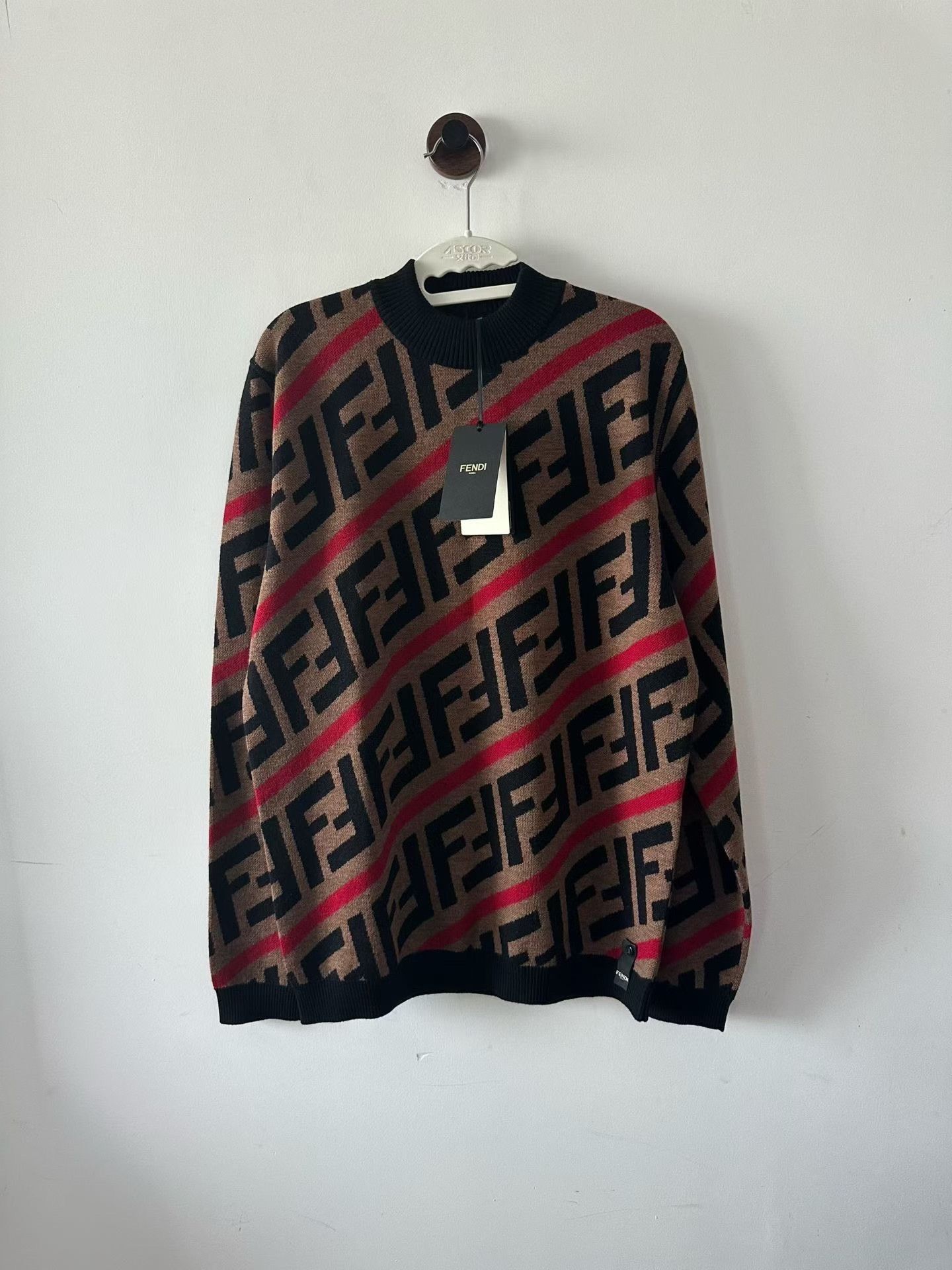 Fendi Fendi All-Over Stripe Wool Sweater Size US M / EU 48-50 / 2 - 1 Thumbnail