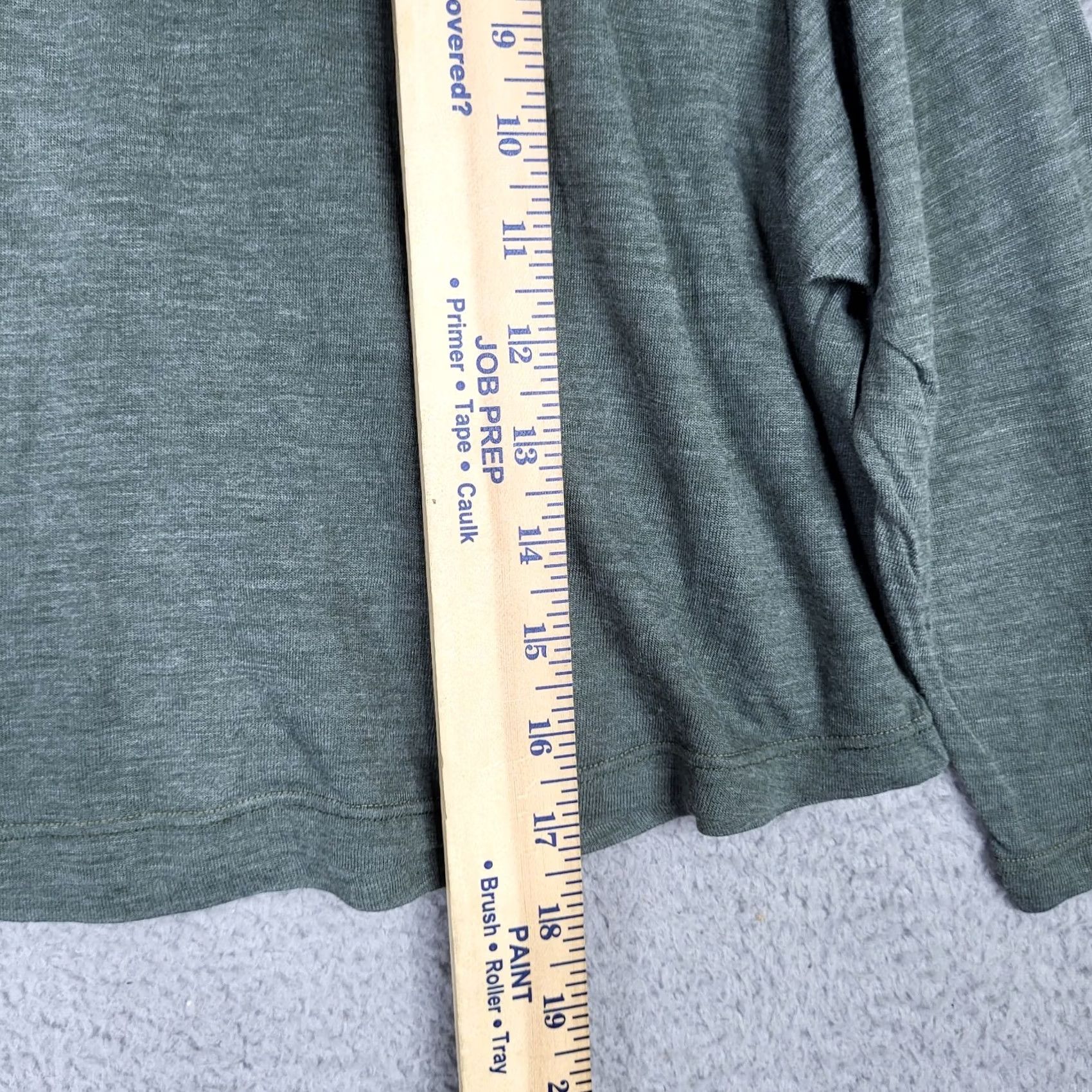 Market Market Women’s Crop Tee 3/4 Sleeve Green Slim Cropped Shirt Size 1 | Cotton Blend Size XS / US 0-2 / IT 36-38 - 6 Thumbnail