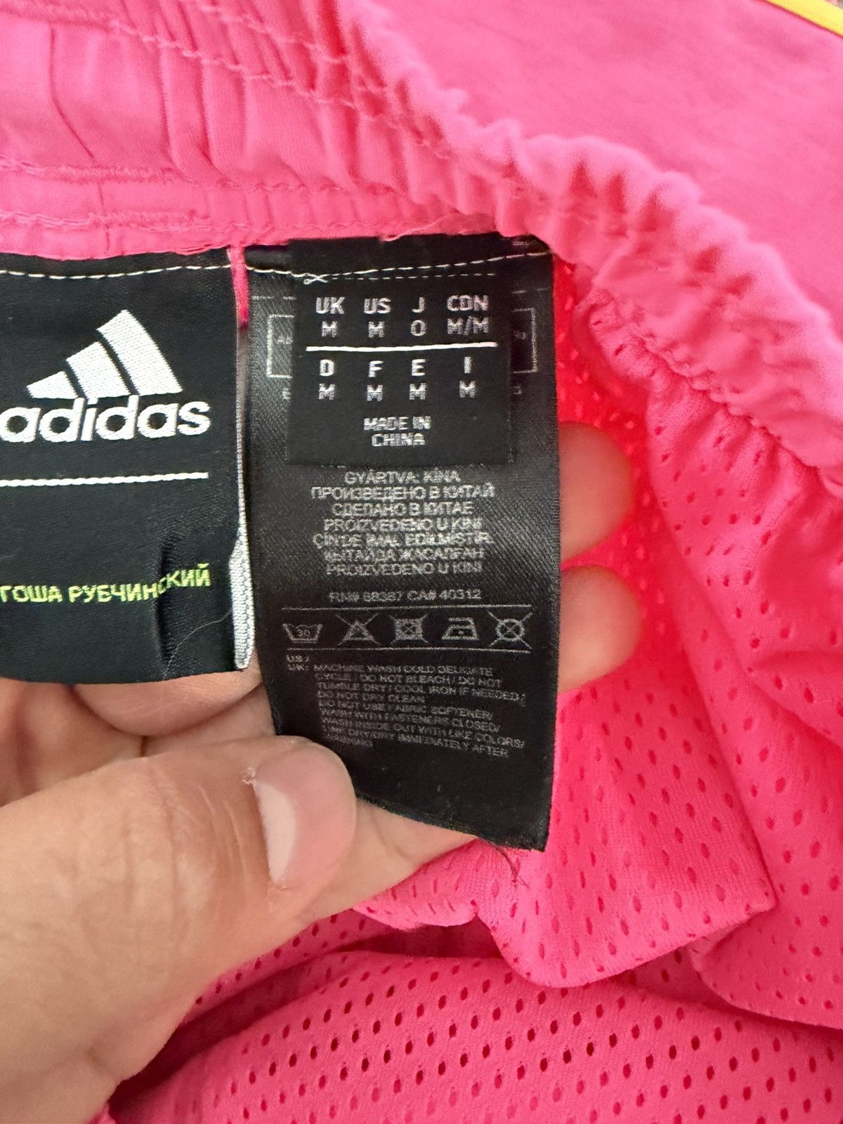 Adidas × Gosha Rubchinskiy Gosha Rubchinskiy Men's Pink Joggers Size US 32 / EU 48 - 6 Thumbnail