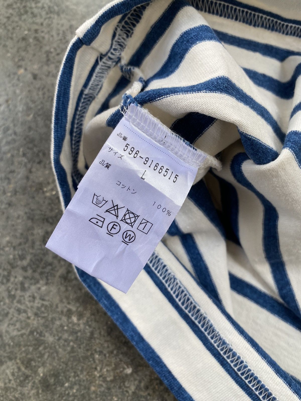 Margaret Howell Vintage MHL Margaret Howell Indigo Striped Tees Size US M / EU 48-50 / 2 - 5 Thumbnail