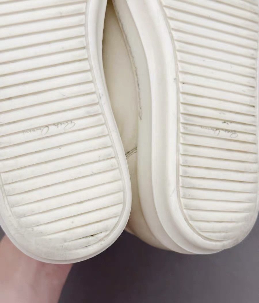 Rick Owens Rick Owens mainline white milk shiny low-top new model Size US 7 / EU 40 - 7 Thumbnail