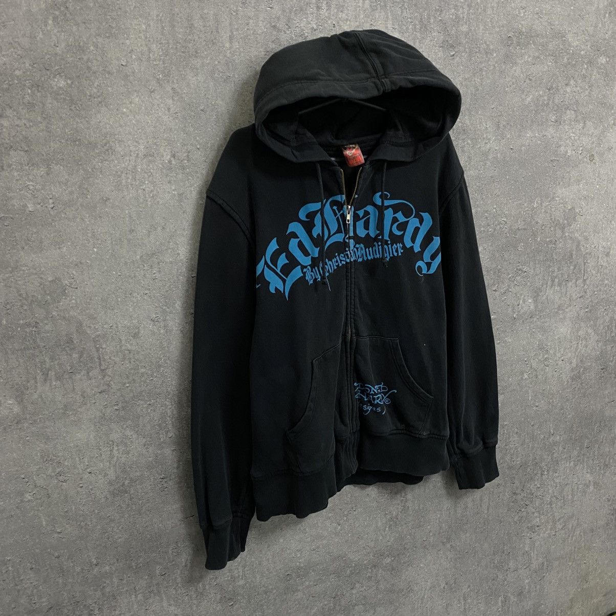 Ed Hardy VINTAGE Y2K ED HARDY ZIP HOODIE ALL OVER PRINTED Size US L / EU 52-54 / 3 - 4 Thumbnail