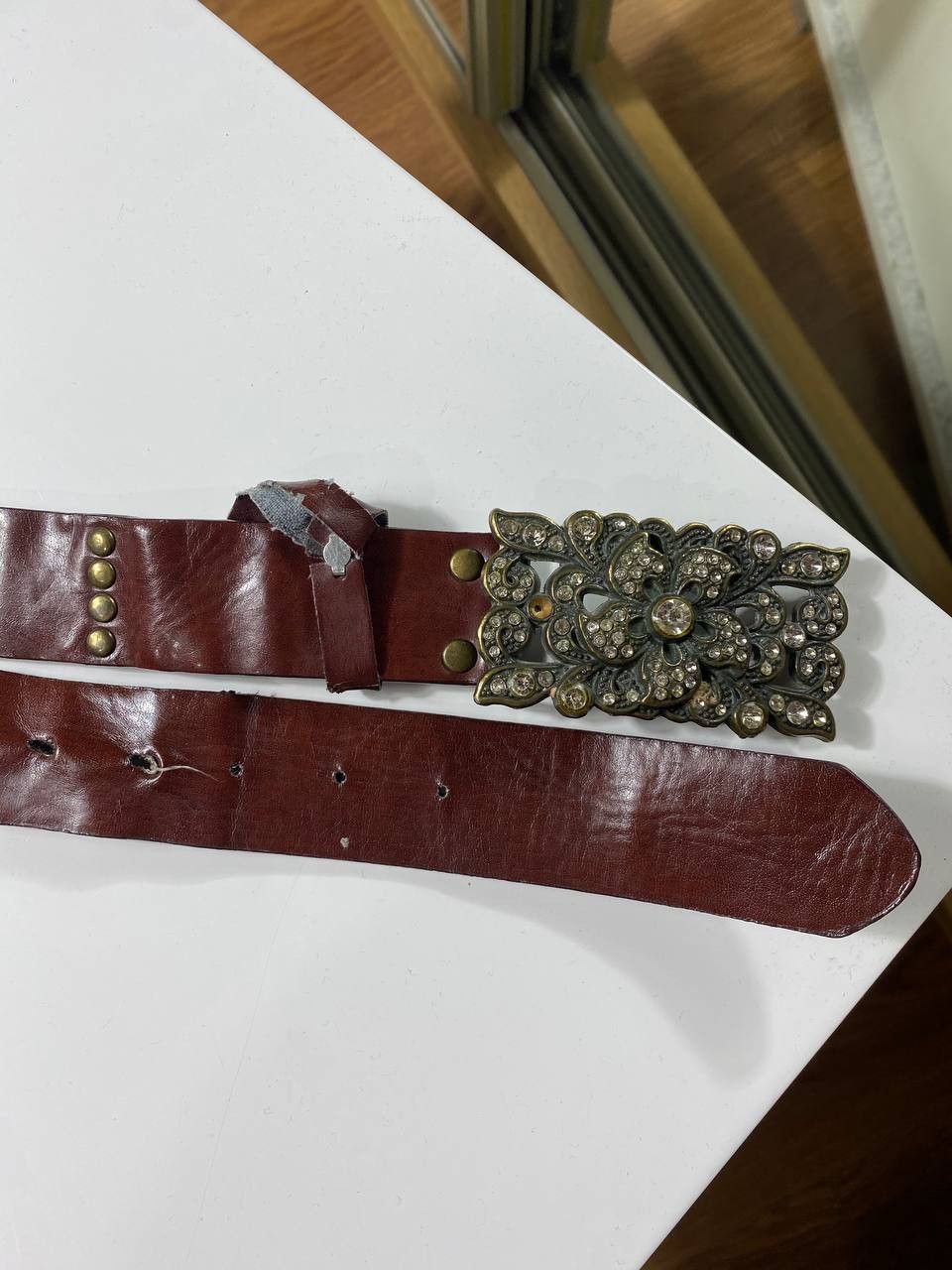 Vintage CRAZY Y2K Japanese style Big Buckle Belt Size ONE SIZE - 9 Thumbnail