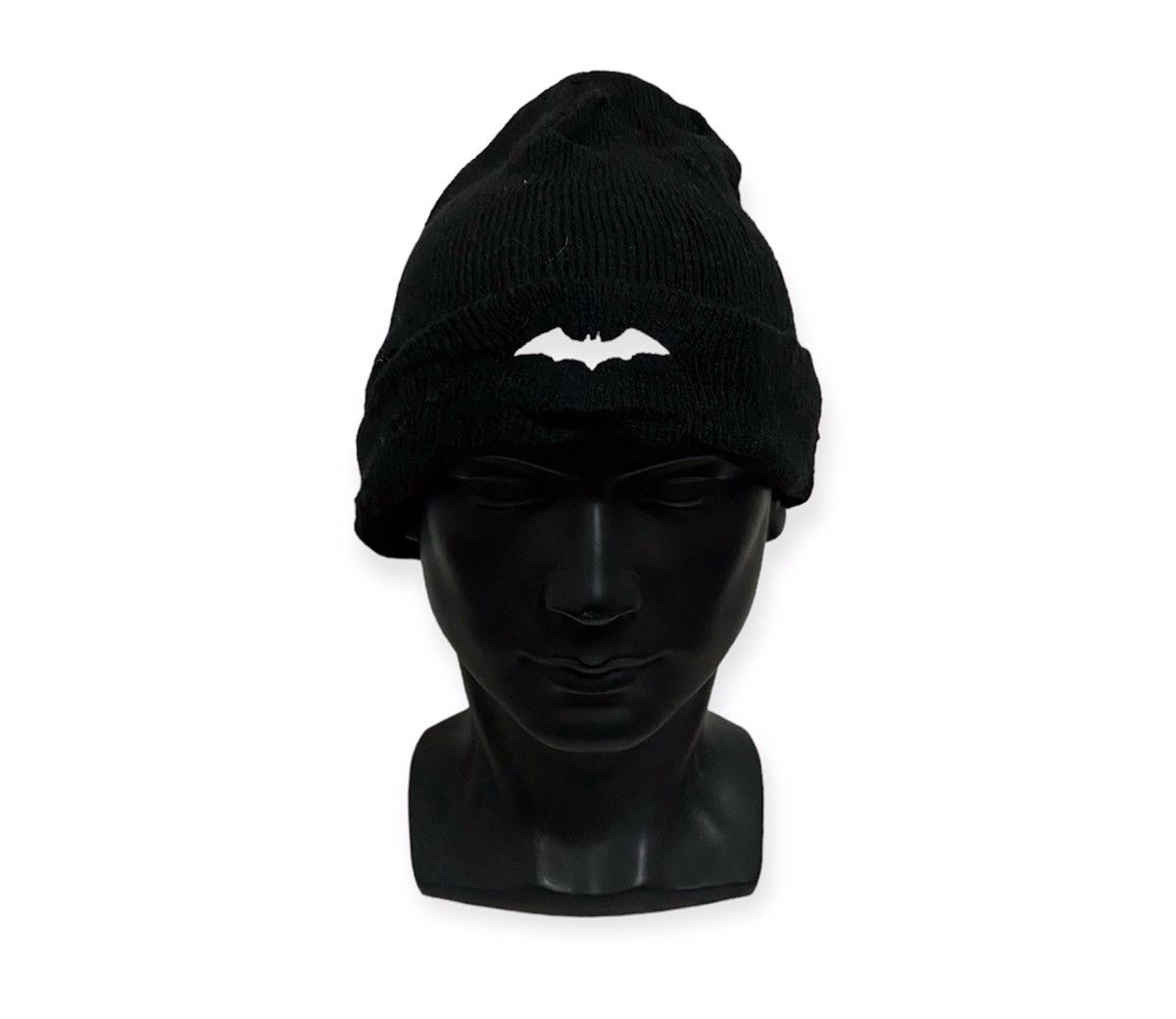 image of Batman Small Logo Beanie Hat in Black, Men's
