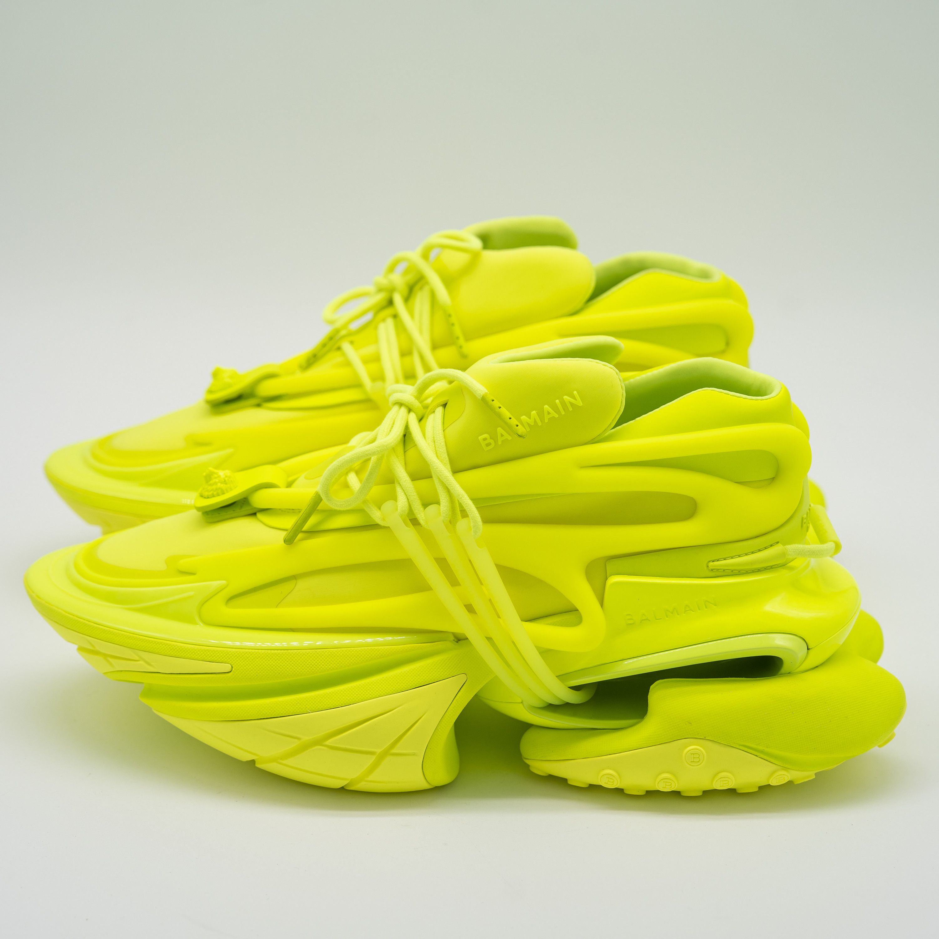 Balmain 44 11 US Balmain Unicorn Neon Green Sneakers Neoprene Size US 11 / EU 44 - 4 Thumbnail