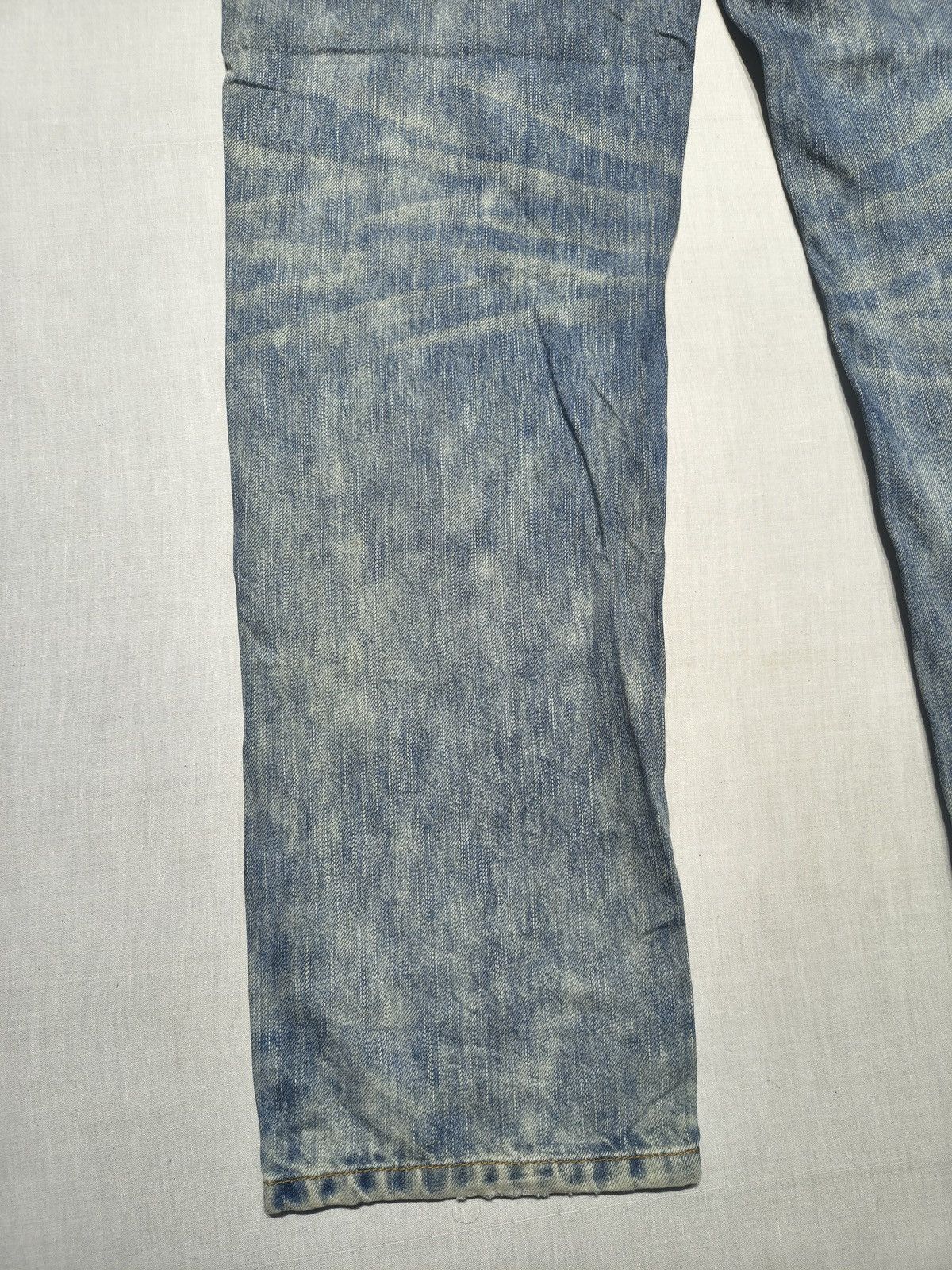 Japanese Brand DOUBLE POCKET DRAGON EMBROIDERY BIG TRAIN JEANS 🐉🥵(013) Size US 34 / EU 50 - 8 Thumbnail