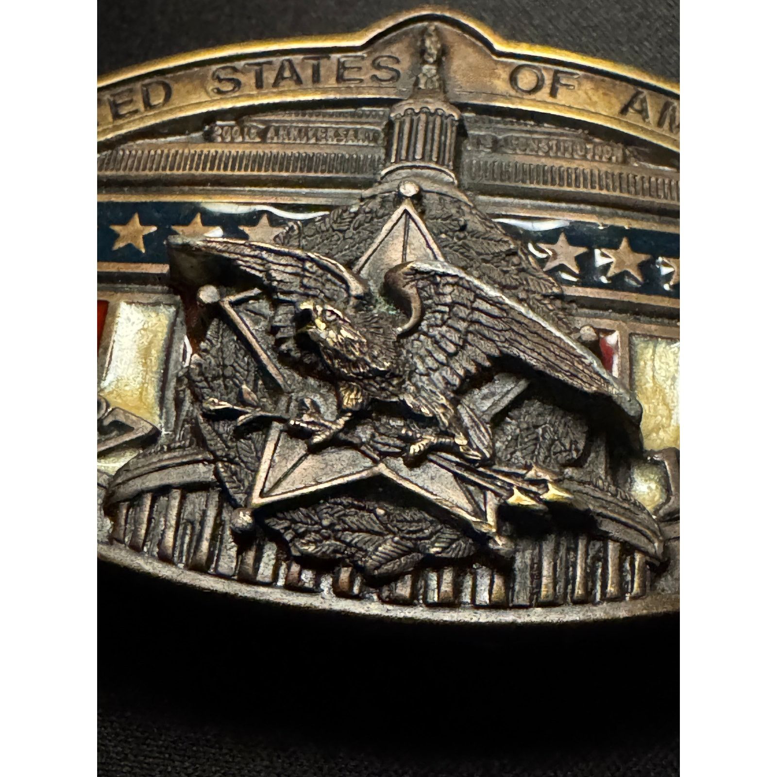 Other Vintage Heavy USA Bicentennial Numbered Belt Buckle Size ONE SIZE - 6 Thumbnail