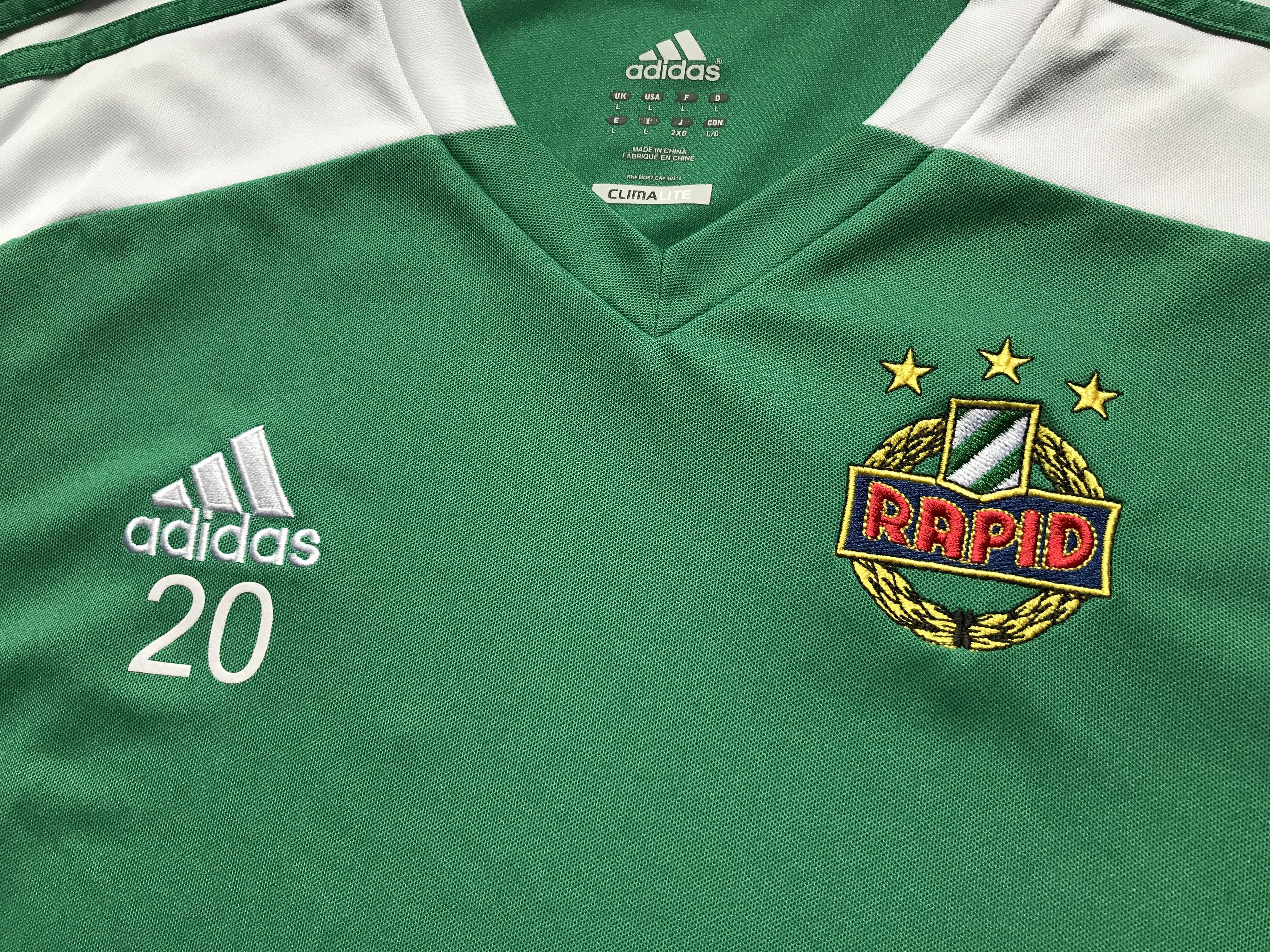 Adidas Vintage Adidas Rapid Vienna Football Shirt Size US L / EU 52-54 / 3 - 4 Thumbnail