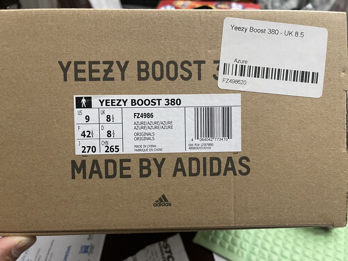 Adidas × Kanye West × Yeezy Yeezy boost 380- Azure 9m Size US 9 / EU 42 - 8 Thumbnail