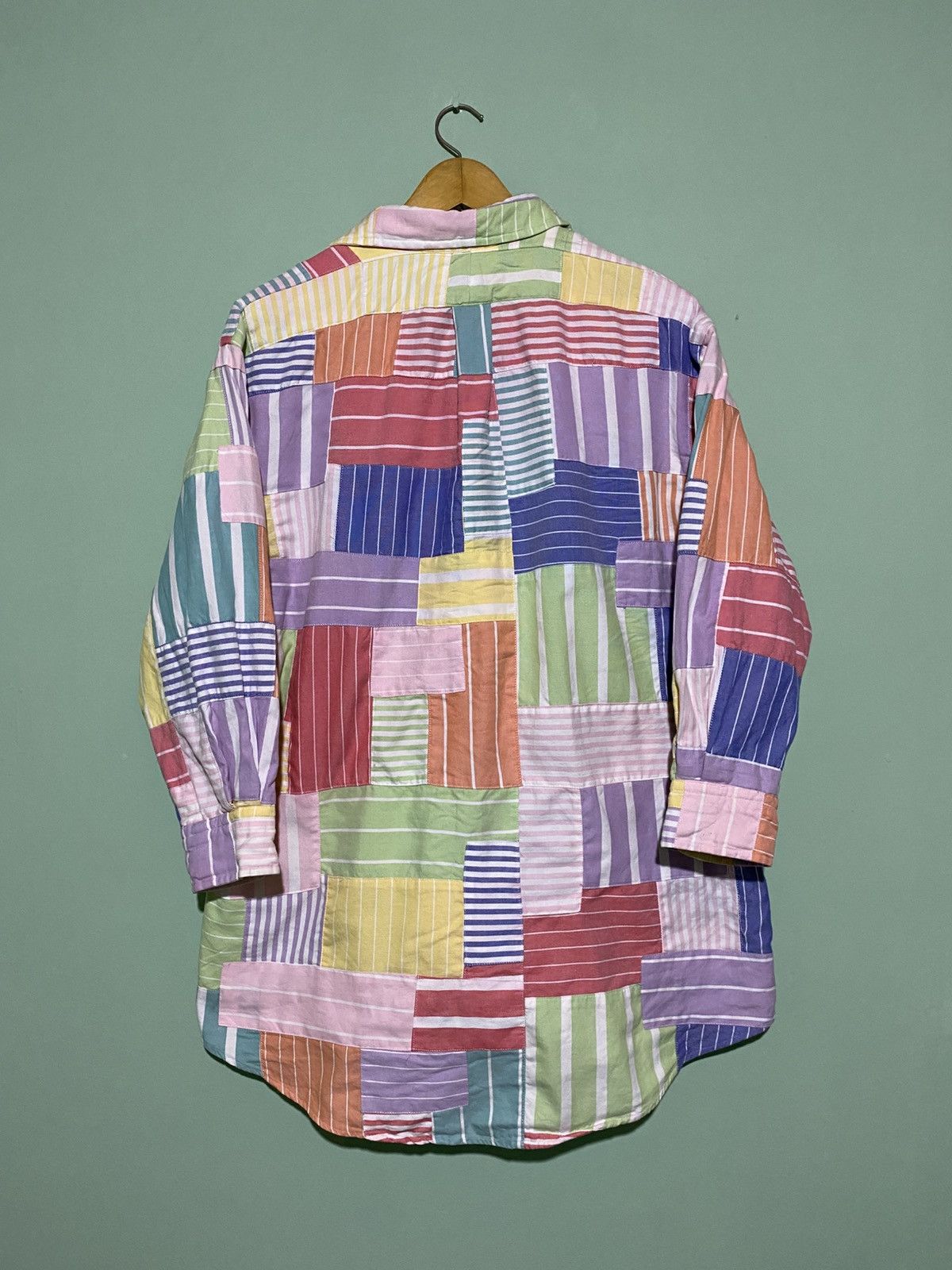 Polo Ralph Lauren POLO RALPH LAUREN PATCHWORK SHIRT 3/4 SLEEVE Size US L / EU 52-54 / 3 - 8 Thumbnail
