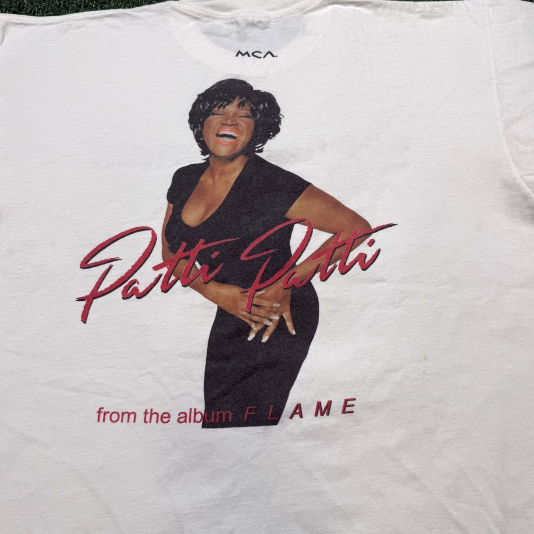 Gildan VINTAGE Gildan Patti LaBelle "Say My Name" FLAME T-Shirt 90s XXL White Mens Size US XXL / EU 58 / 5 - 3 Thumbnail