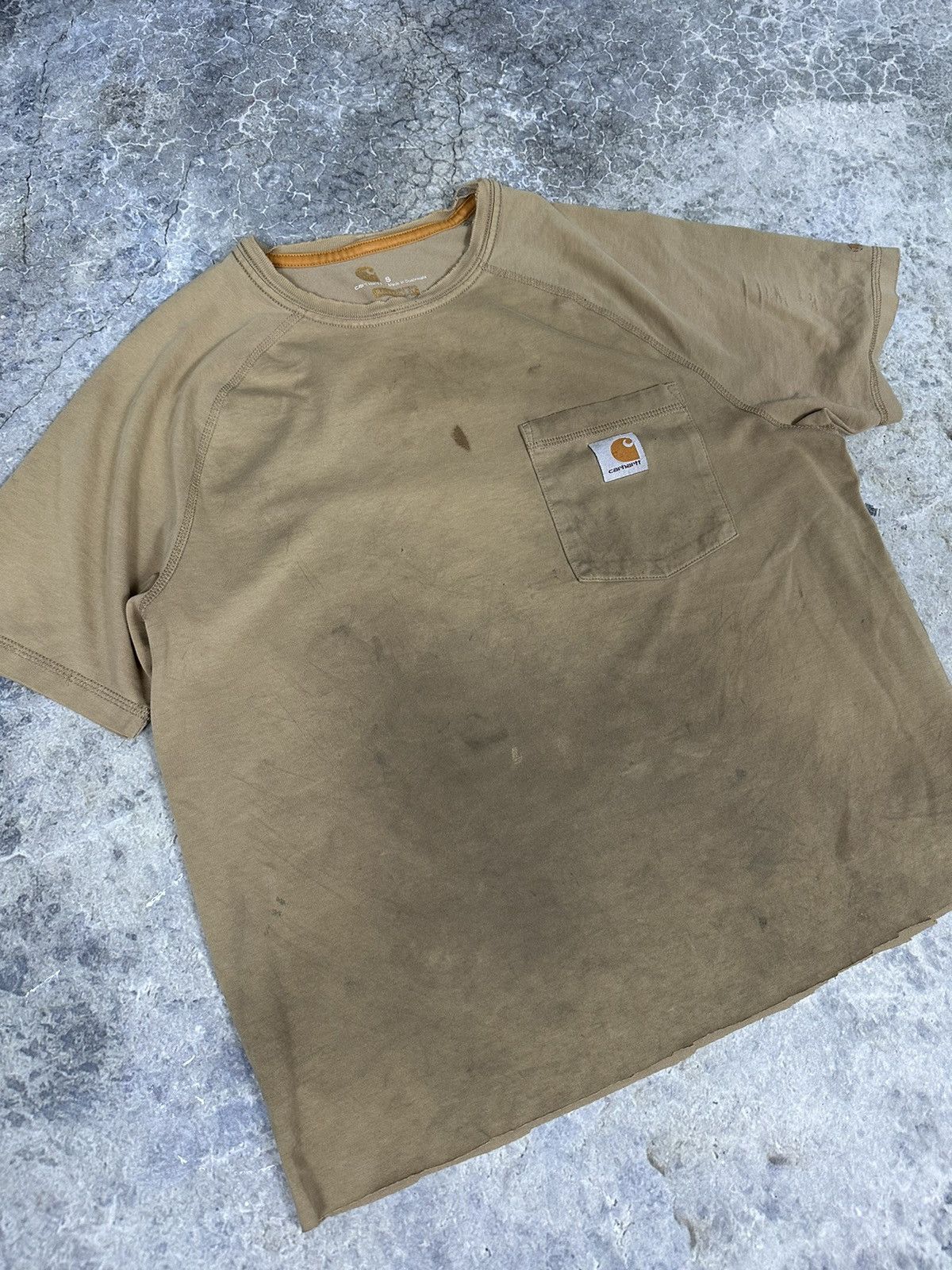 Carhartt × Vintage Vintage Distressed Carhartt Tight Tee Size US S / EU 44-46 / 1 - 2 Thumbnail