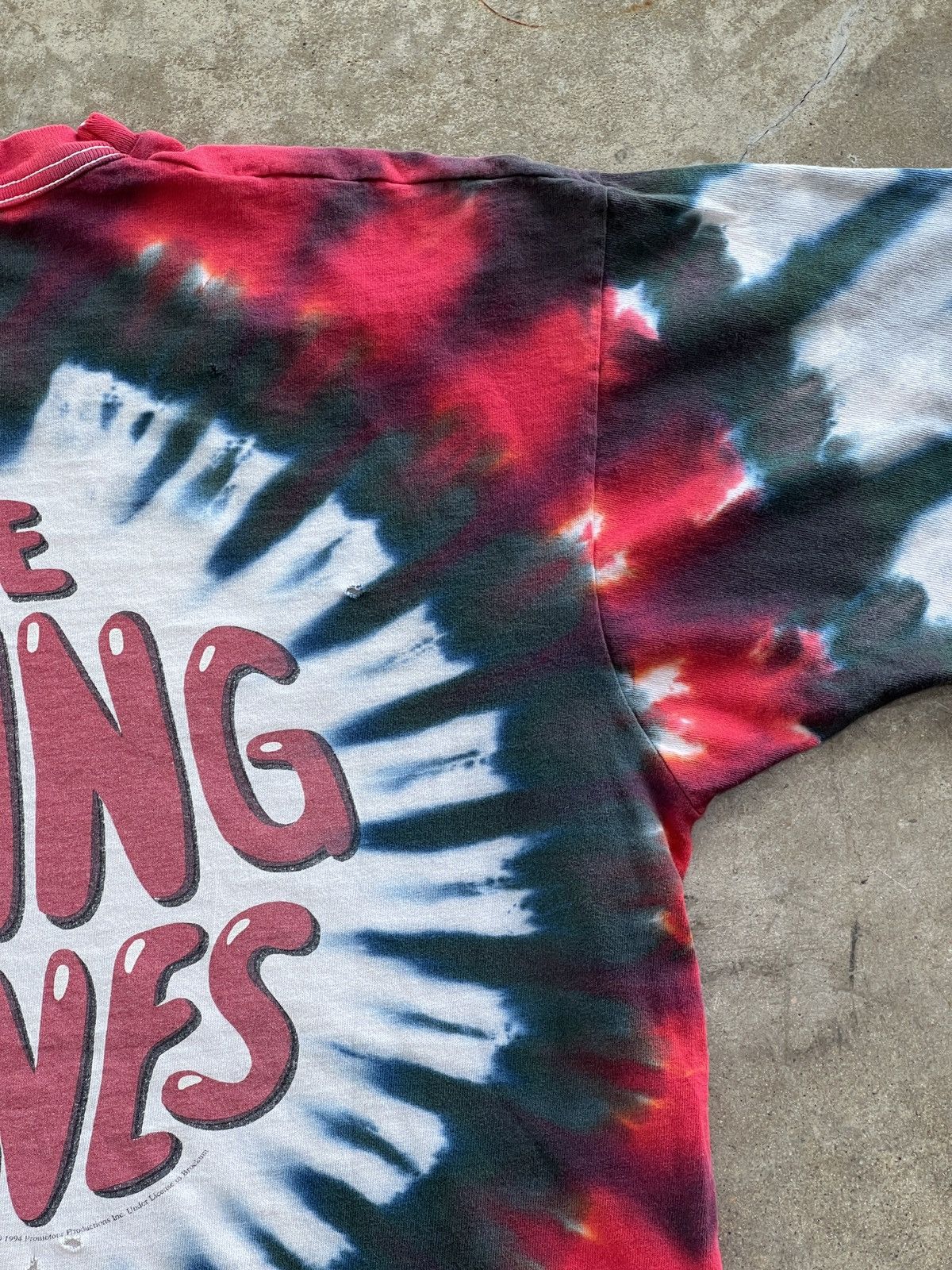 Band Tees Vintage 1994 Rolling Stone Tie Dye Distressed Tee XL Size US XL / EU 56 / 4 - 7 Thumbnail