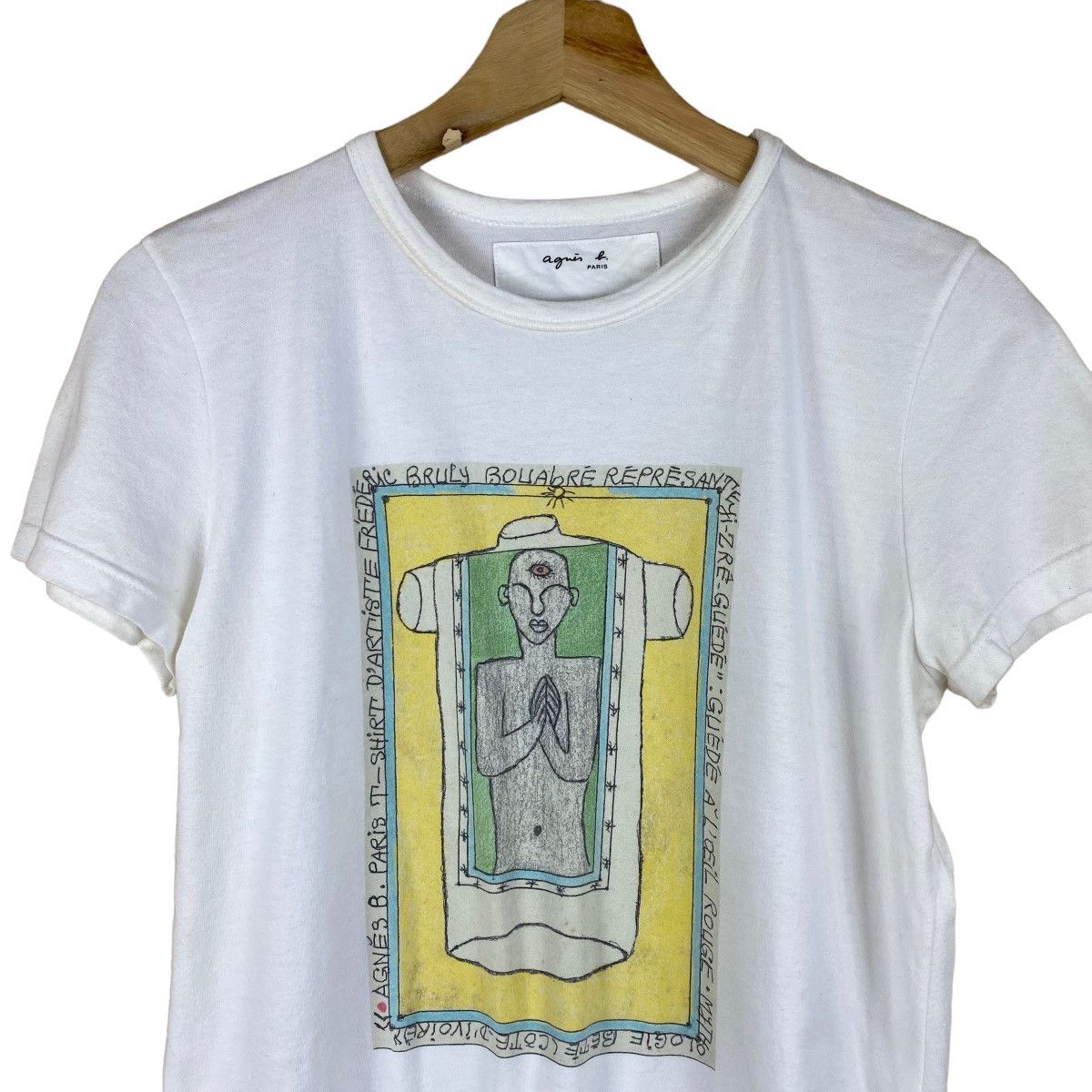 agnes b. AGNES B. FREDERIC BRULY BOUABRE ART T SHIRT Size XXS / US 00 / IT 34 - 3 Thumbnail