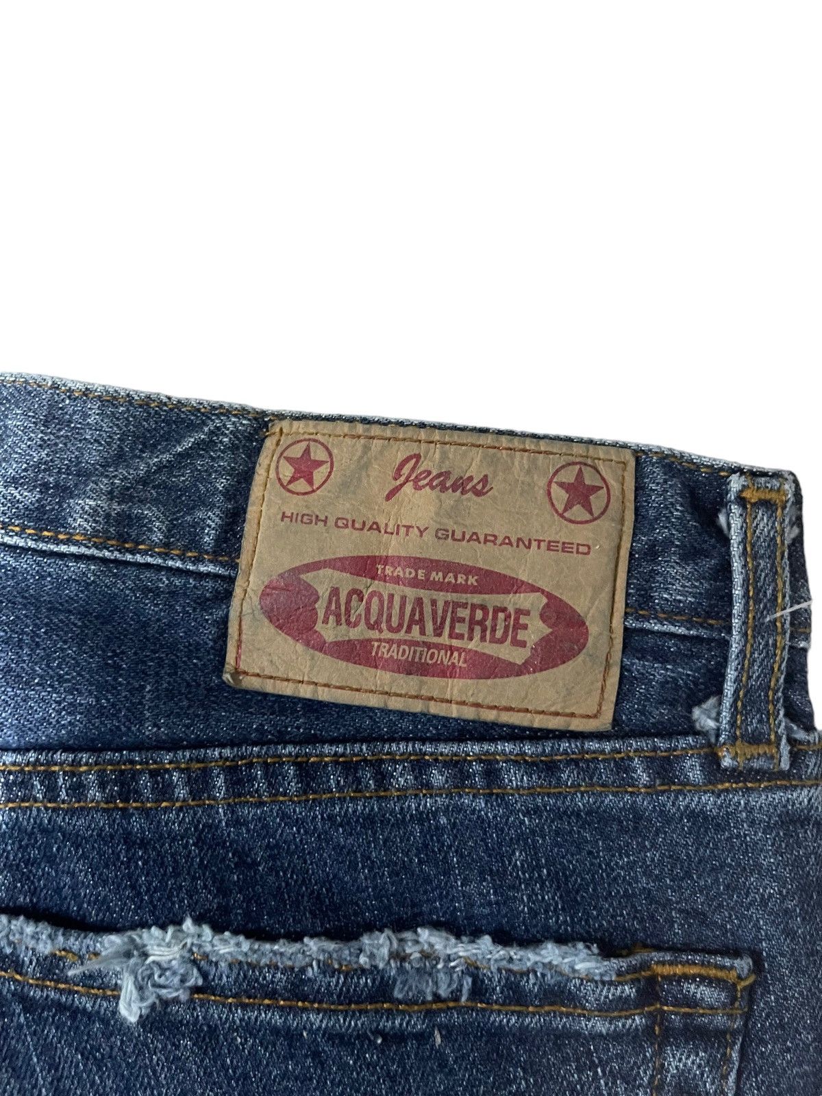 Japanese Brand Rare ! Vintage Acquaverde Traditional Flared Denim Jeans Size US 28 / EU 44 - 8 Thumbnail