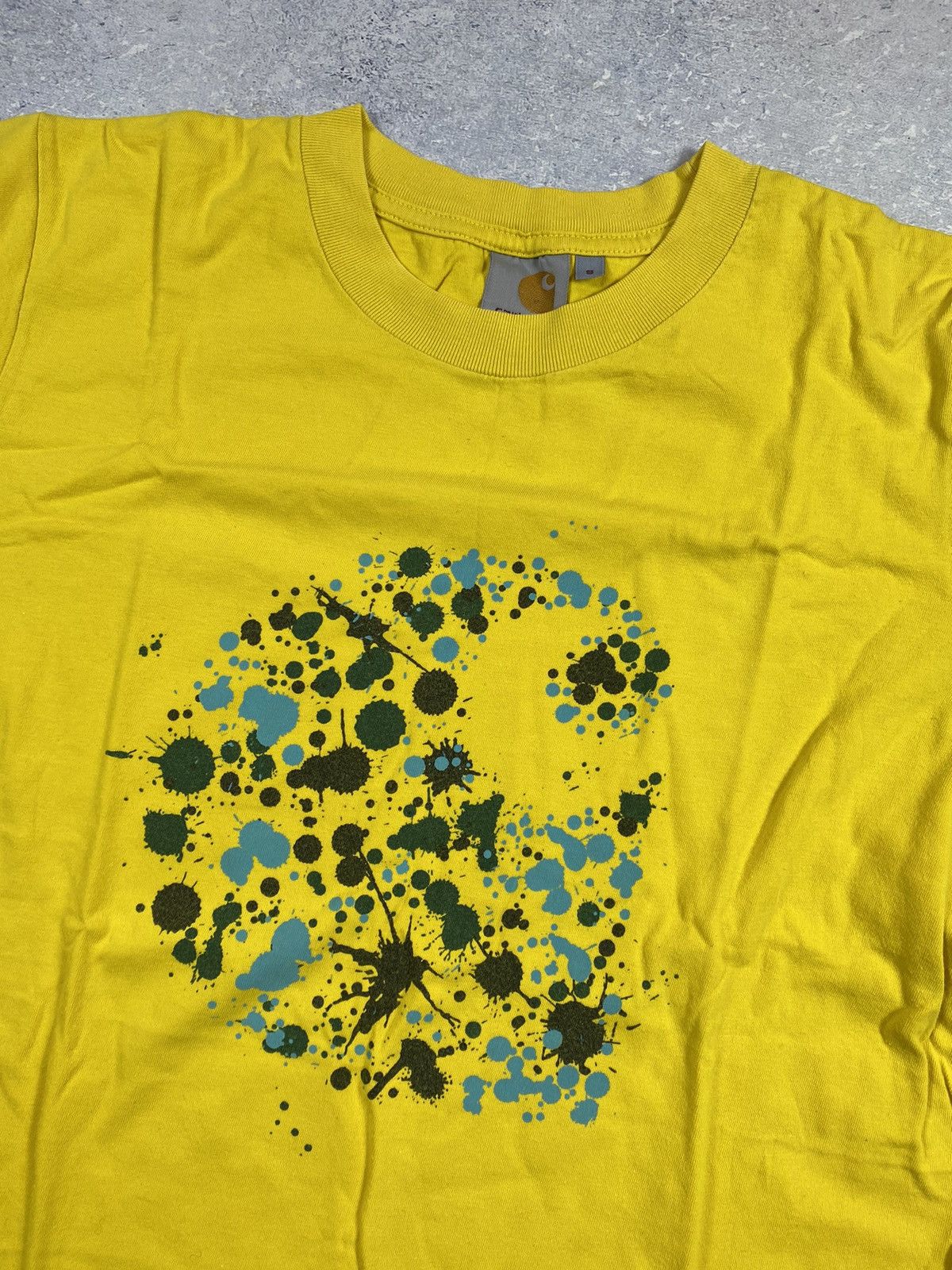 Carhartt × Carhartt Wip Vintage Carhartt Men’s Yellow T-Shirt with Big Logo small Size US S / EU 44-46 / 1 - 4 Thumbnail