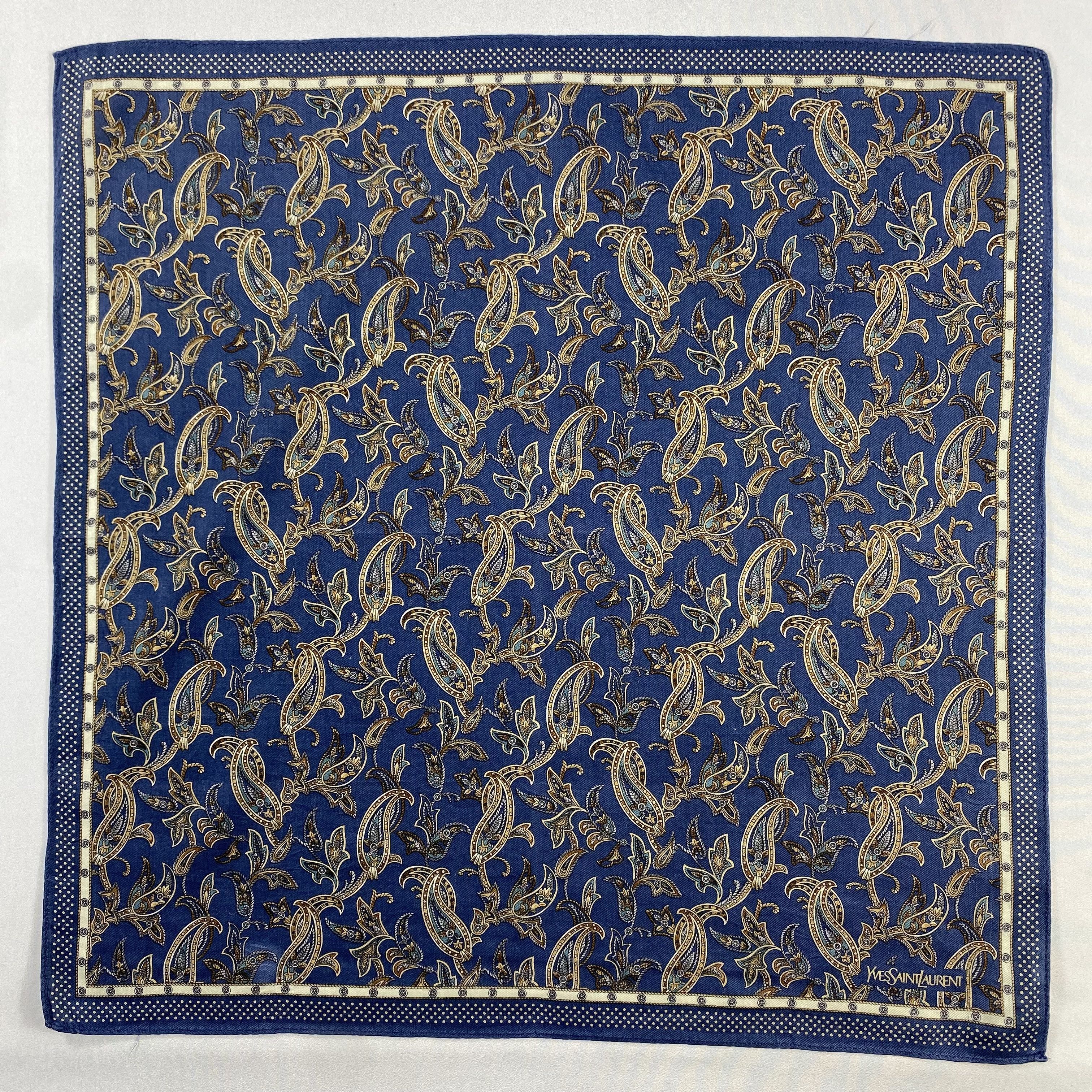 Vintage Yves Saint Laurent Handkerchief / Neckerchief-P1398 Size ONE SIZE - 1 Thumbnail