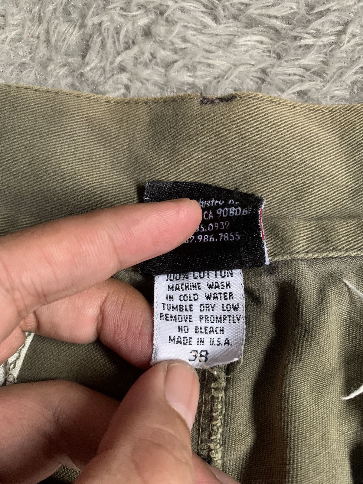 Vintage Vintage 90s Sunfade The Vandals Punk Erd Grunge Cargo Pants Size US 35 - 4 Thumbnail