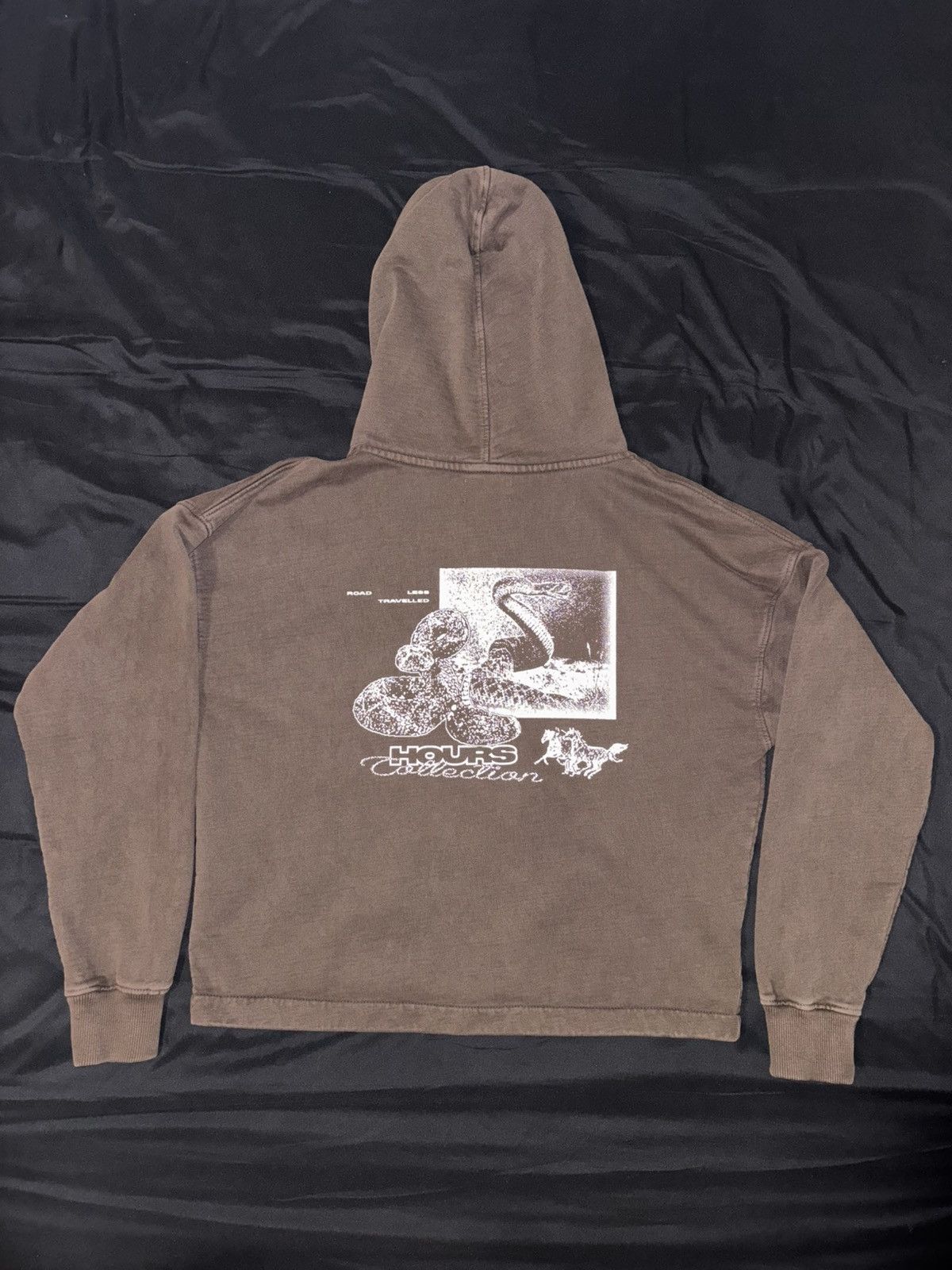 Other Hours Outlaw Cropped Zip Hoodie Vintage Espresso Size US S / EU 44-46 / 1 - 2 Thumbnail