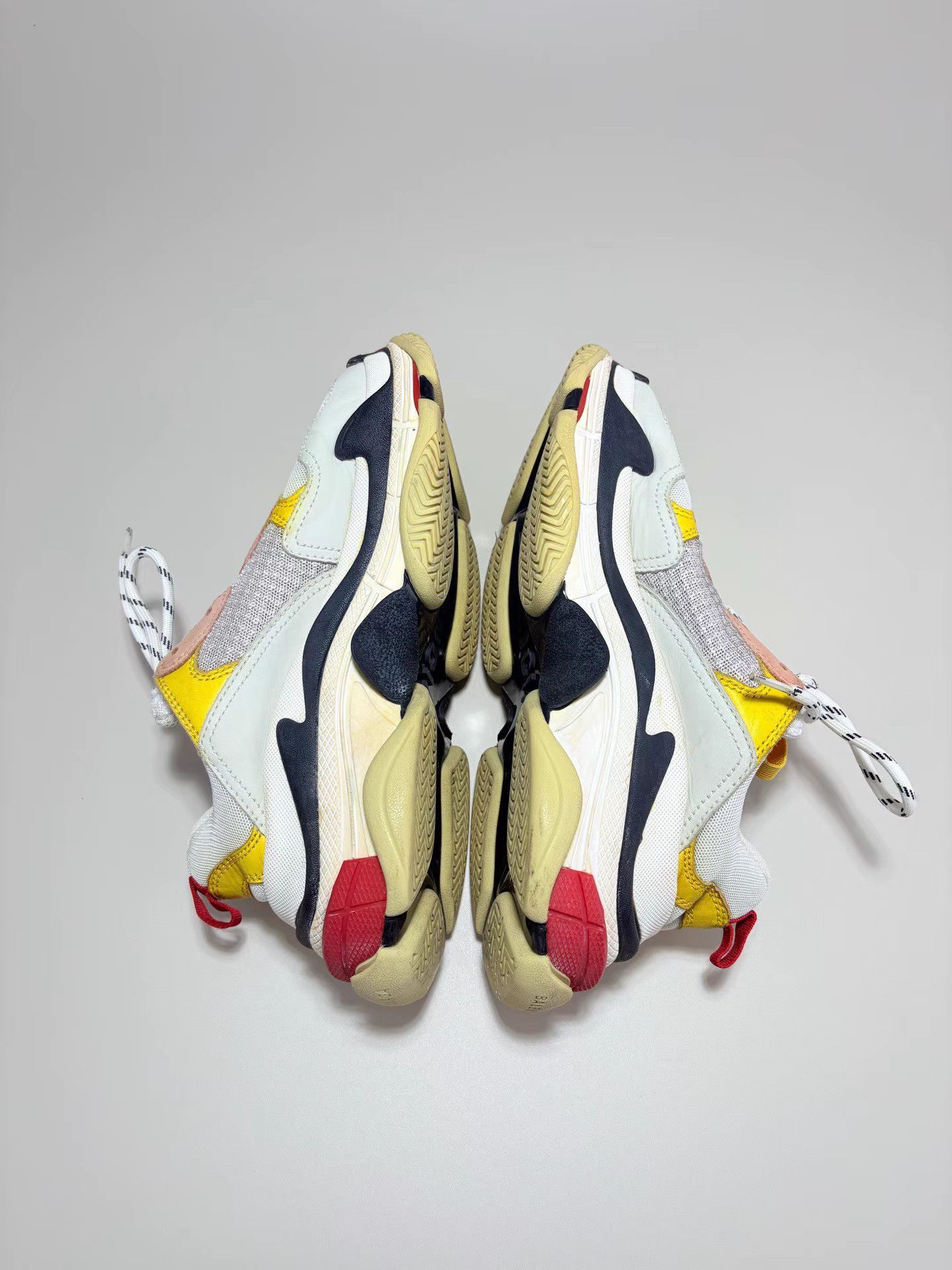 Balenciaga BALENCIAGA TRIPLE S White & Yellow Dad Sneakers K1 Size US 7 / IT 37 - 4 Thumbnail