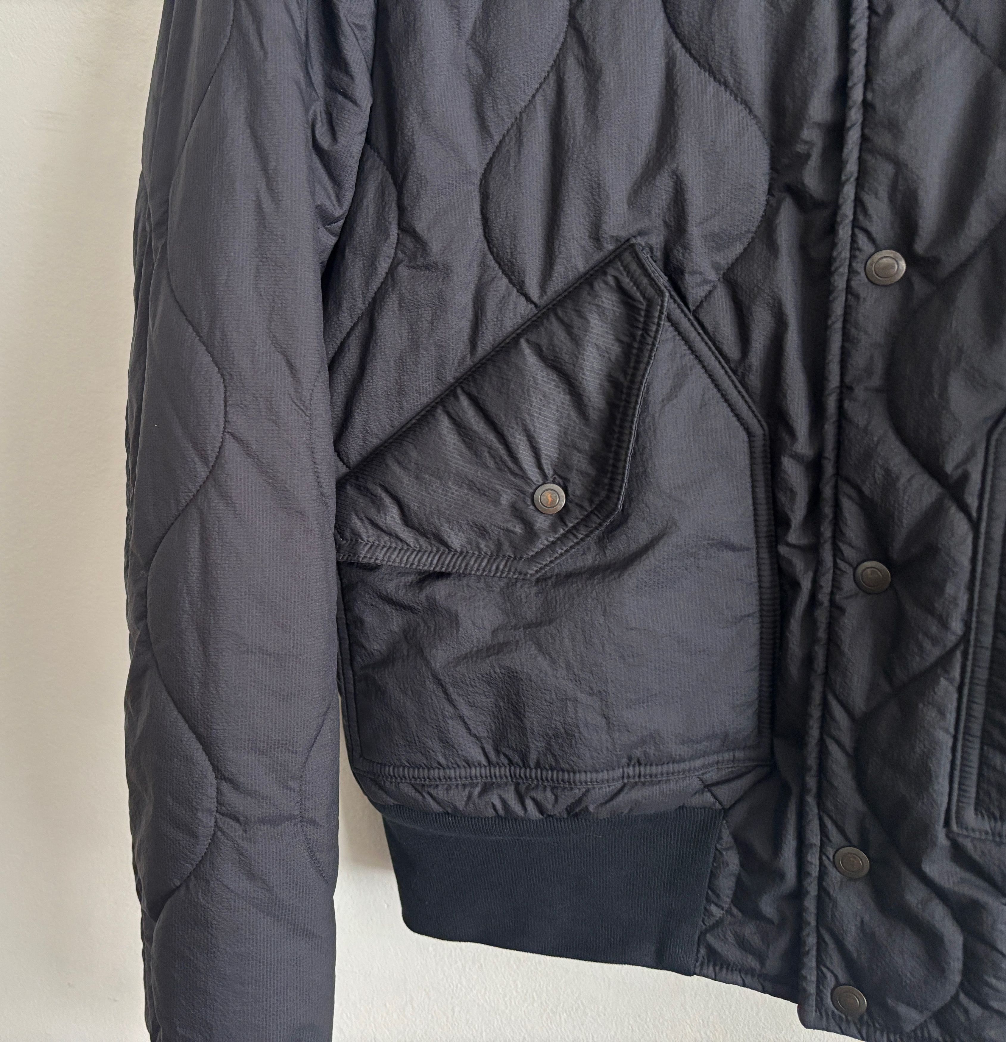 Wings + Horns $ Black Nylon Quilted Primaloft Combat Bomber Jacket - Small Size US S / EU 44-46 / 1 - 9 Thumbnail