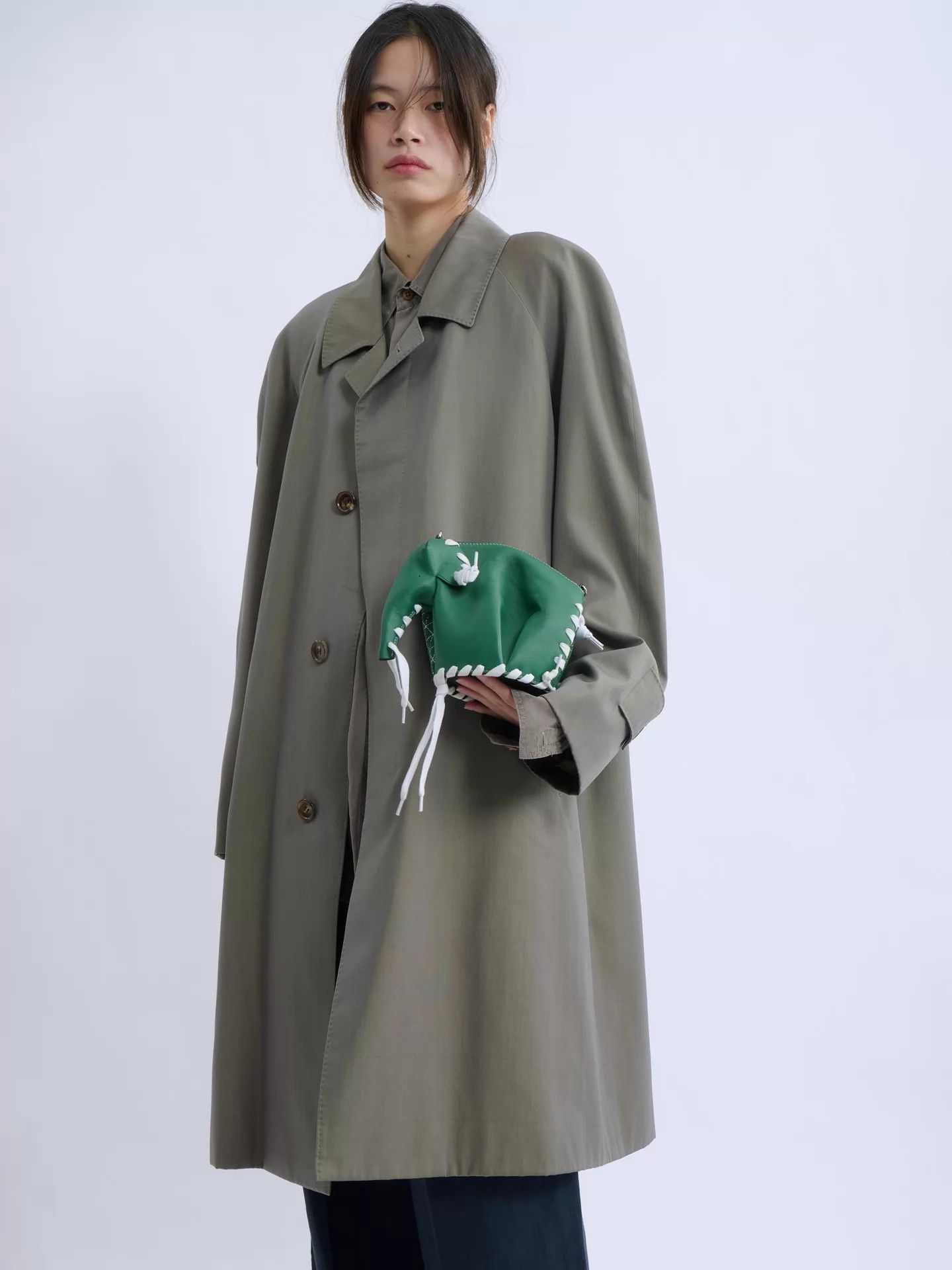 Loewe LOEWE Elephant Green Hand-stitched Cord Limited Bag Size ONE SIZE - 1 Thumbnail