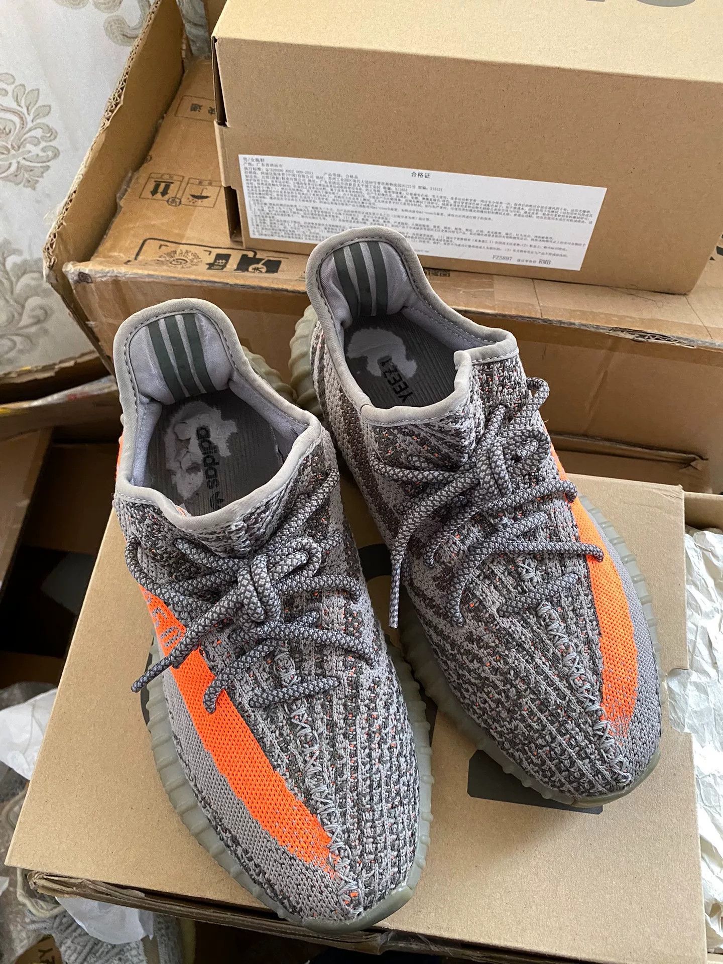 Adidas Adidas YEEZY350 Gray Lowtop Sneakers 41 Men Size US 8.5 / EU 41-42 - 1 Thumbnail