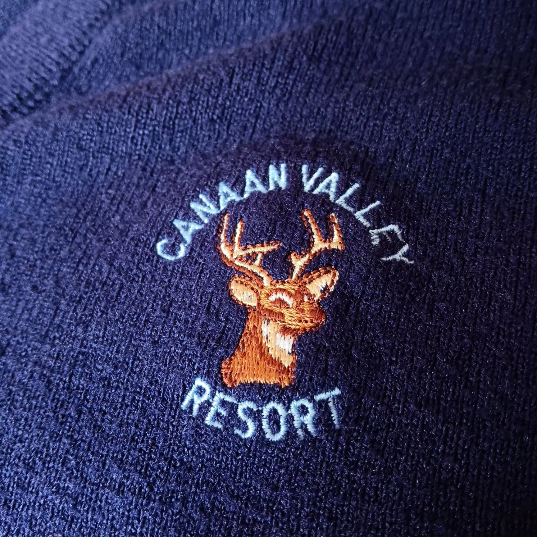 Vintage VINTAGE Pickering Kimberton Men’s Sweater XXL Blue Knit V-Neck Deer Embroidered Wilderness Nature West Virginia Size US XXL / EU 58 / 5 - 3 Thumbnail