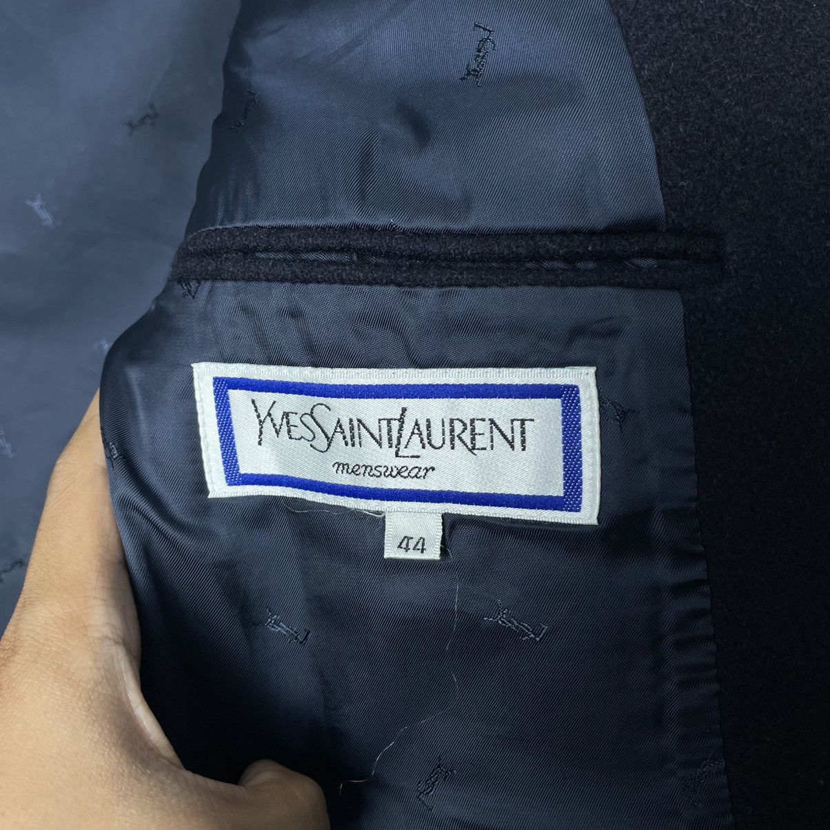 Yves Saint Laurent Vintage YSL Double Breasted Suit Blazer Size 44R - 4 Thumbnail