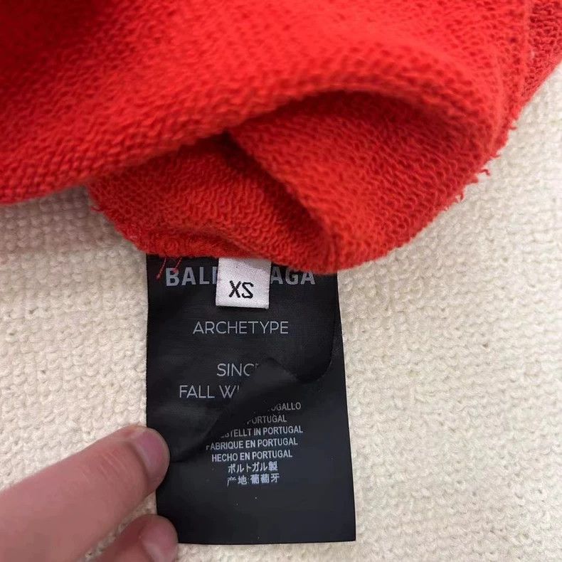 Balenciaga Balenciaga Red Cola Hoodie Size US XS / EU 42 / 0 - 5 Thumbnail
