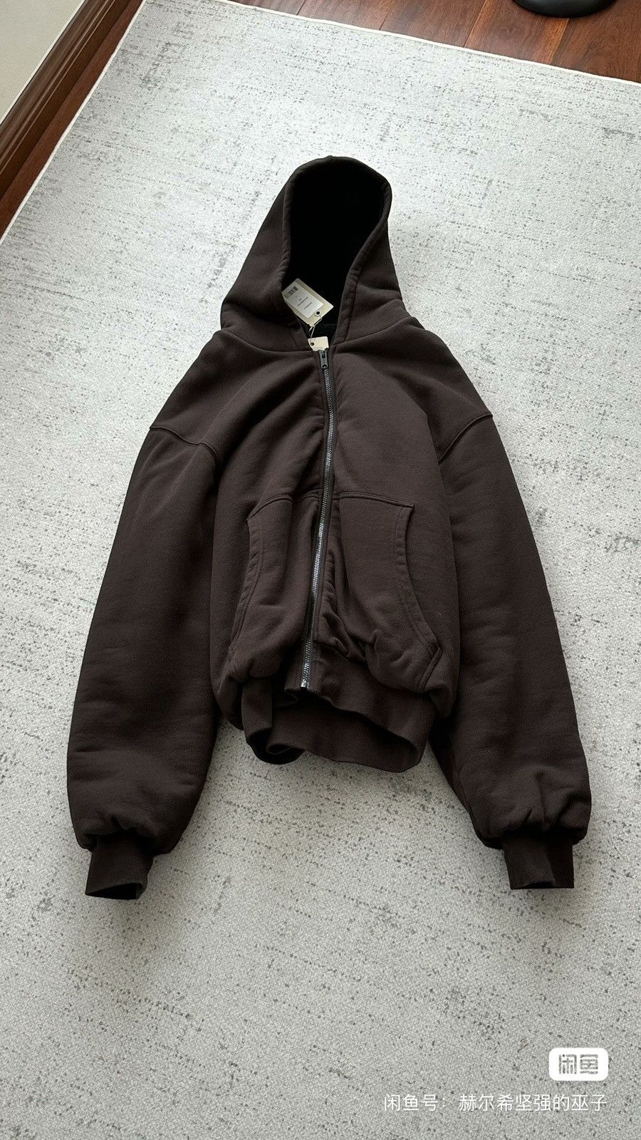 YEEZY SEASON 5 RIP HOODIE パーカー YEEZY Season 5 Hoodie OVERSIZED HEAVY Sweatshirt BURGUNDY