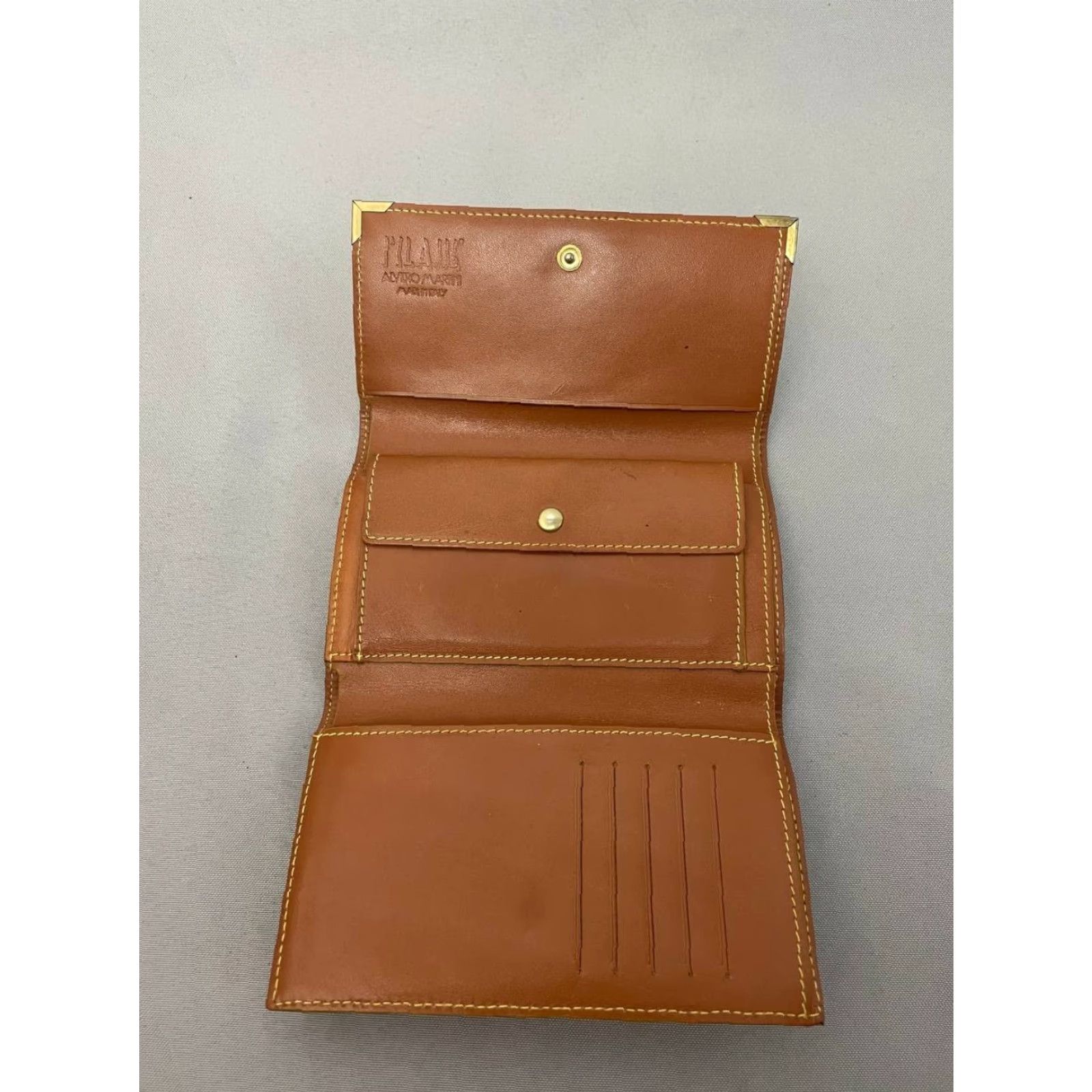 Alviero Martini Alviero Martini Men Wallet Brown Leather Card Holder W/ Coin Pocket Slim Fold, 1A Classe, Solid Pattern, Brand: Alviero Martini, Mens Wallet Size ONE SIZE - 5 Thumbnail