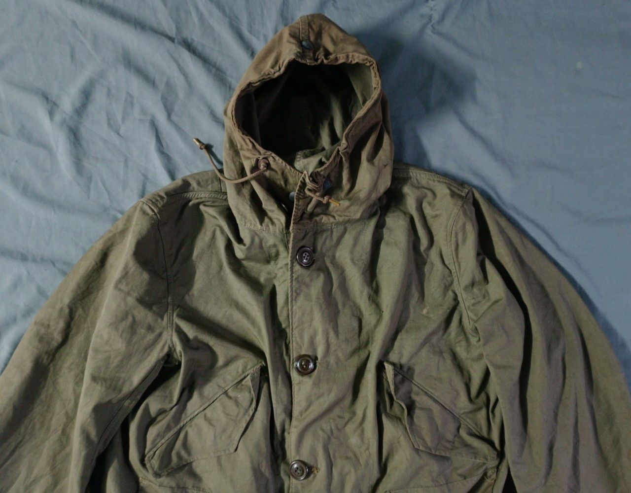 Other Vintage 50s USAF M47 WW2/Korean War Cold Weather Parka Size US XL / EU 56 / 4 - 2 Thumbnail