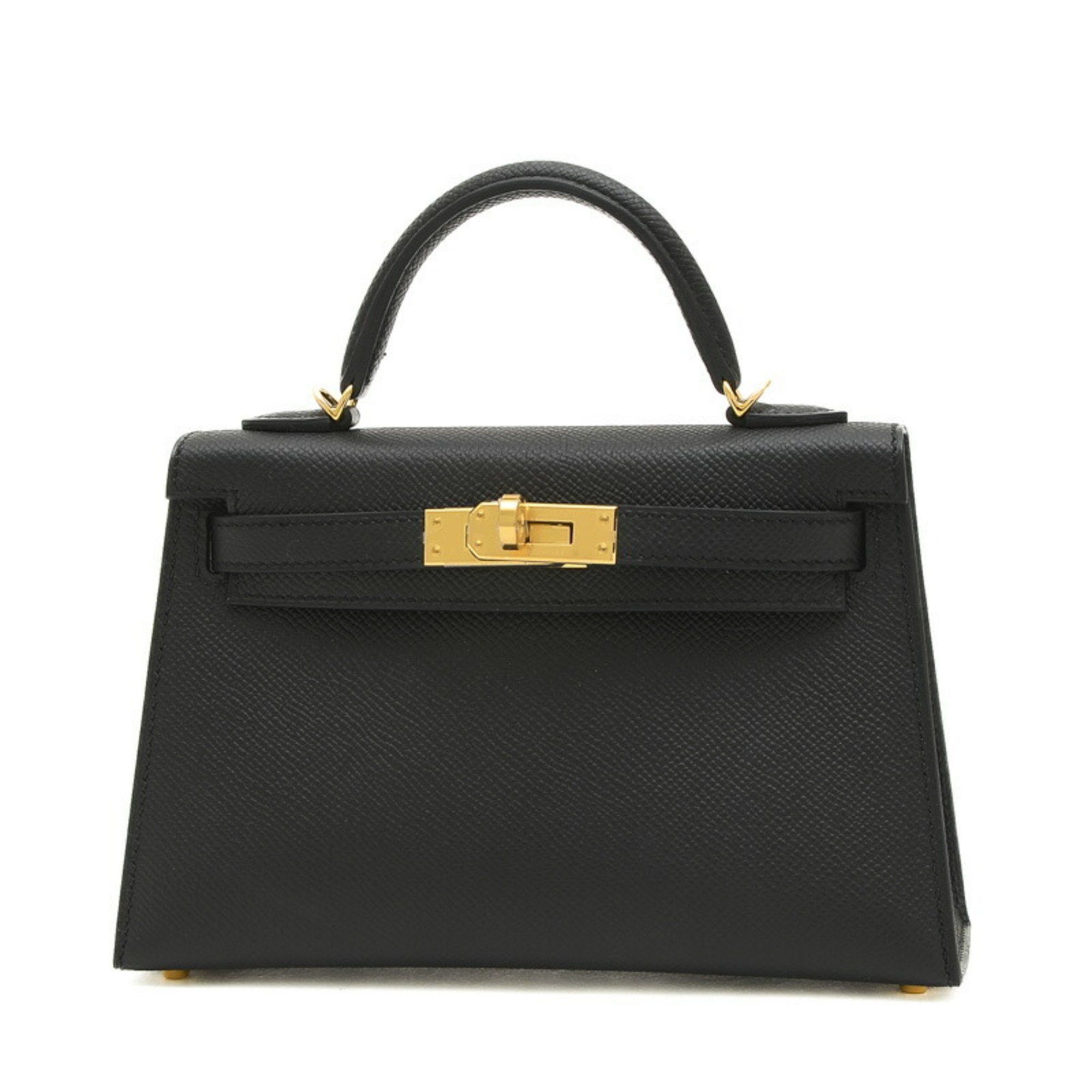 image of Hermes Kelly Do 2 Handbag Epson Black W Stamp, Women's
