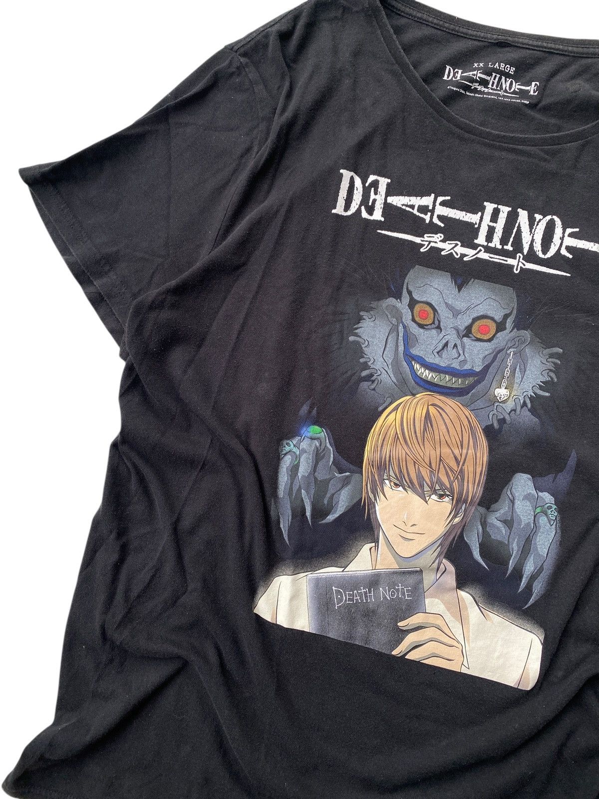 Anime Vintage Death Note Light Ryuk Tee Official Anime Promo Goth Size US XXL / EU 58 / 5 - 4 Thumbnail