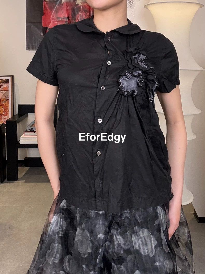 Other Comme Des Garcons Rose Pleated Short Sleeve Shirt Size M / US 6-8 / IT 42-44 - 1 Thumbnail