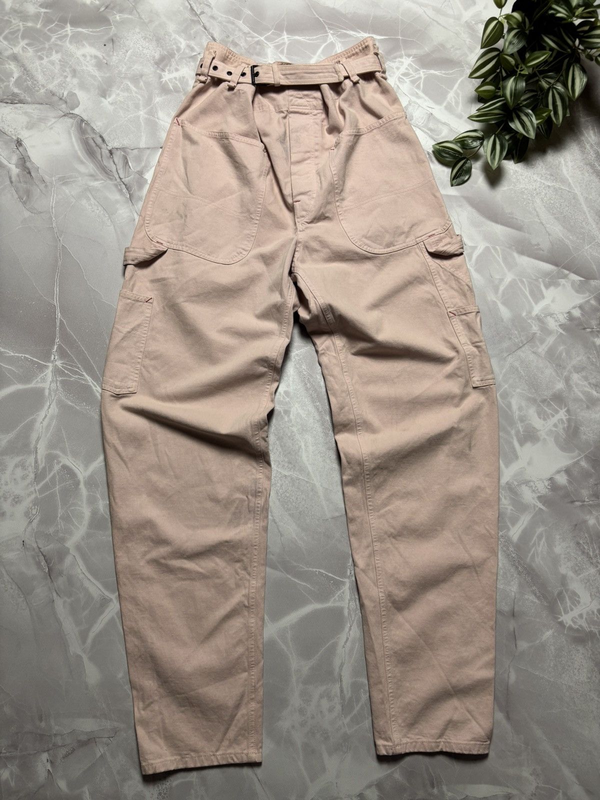 Designer × Isabel Marant Isabel Marant Denim Cargo Pants Pink Womens Size 34 Size 34" / US 12 / IT 48 - 1 Thumbnail