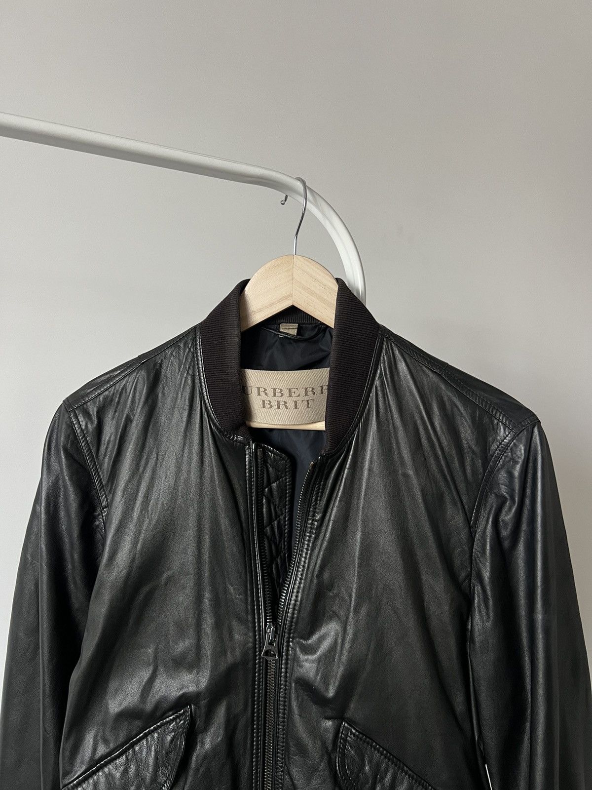 Burberry Burberry Brit Leather Black Jacket XS Size US XS / EU 42 / 0 - 9 Thumbnail