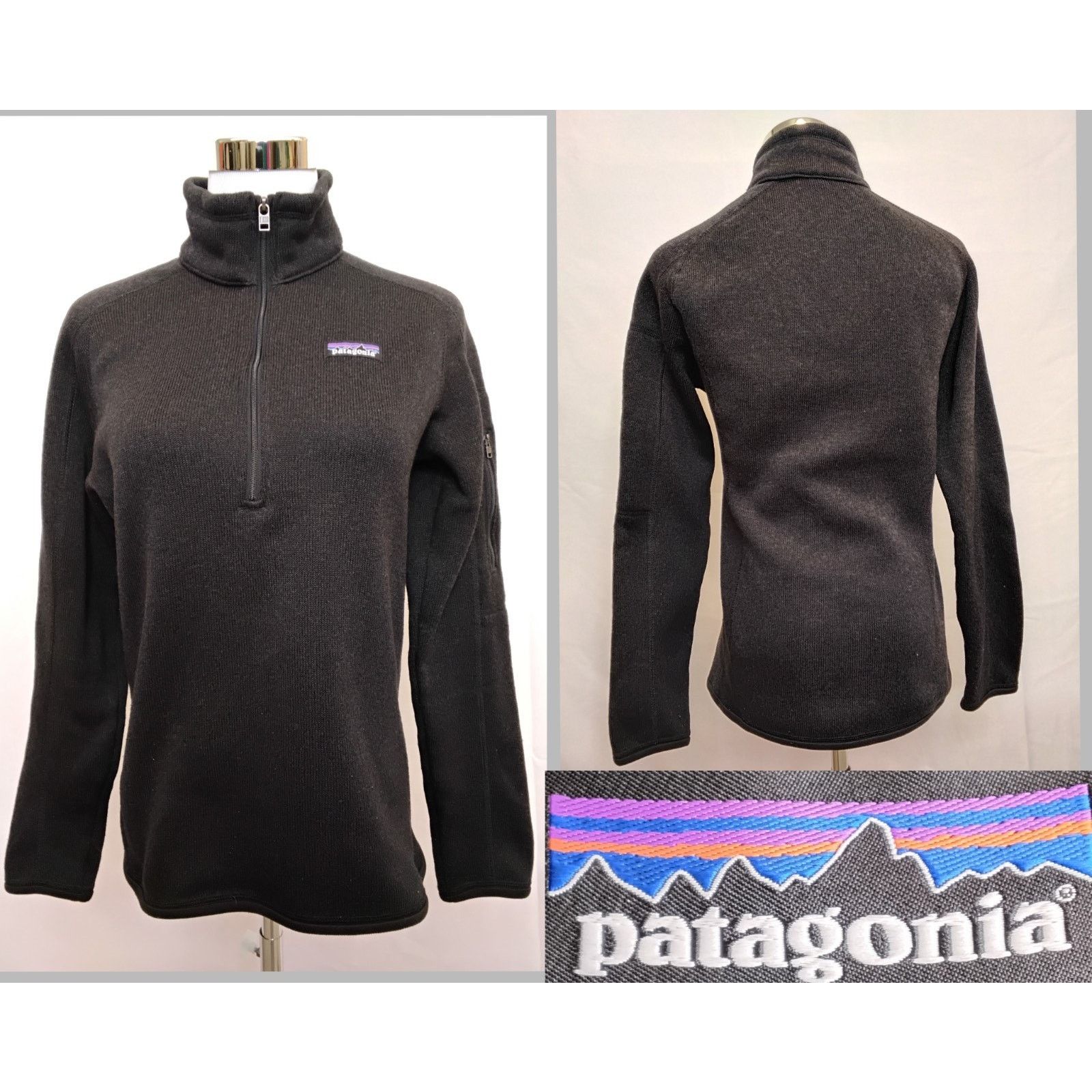 Patagonia Patagonia Better Sweater 1/4 Zip W's S Black Fleece Lined Size S / US 4 / IT 40 - 1 Thumbnail