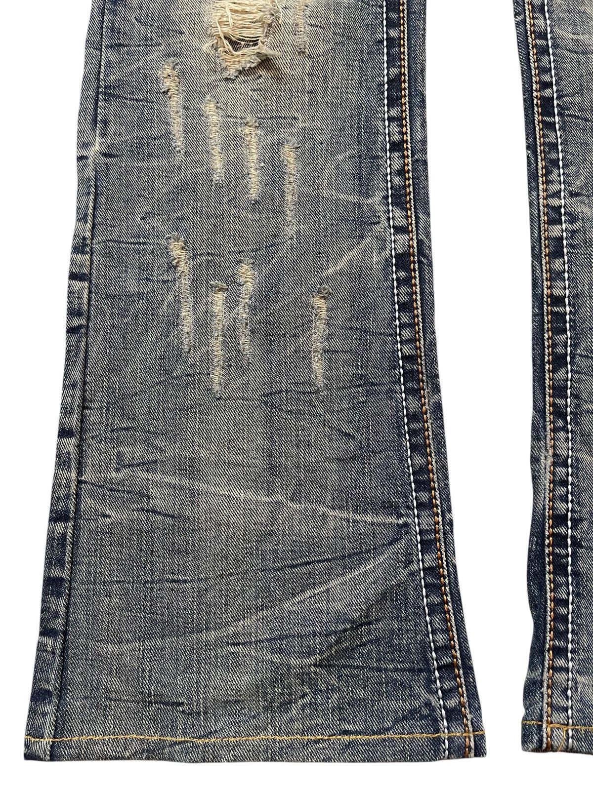 Tornado Mart Vintage Japanese Brand Mud Faded Claw Wash Distressed Flared Size US 30 / EU 46 - 7 Thumbnail