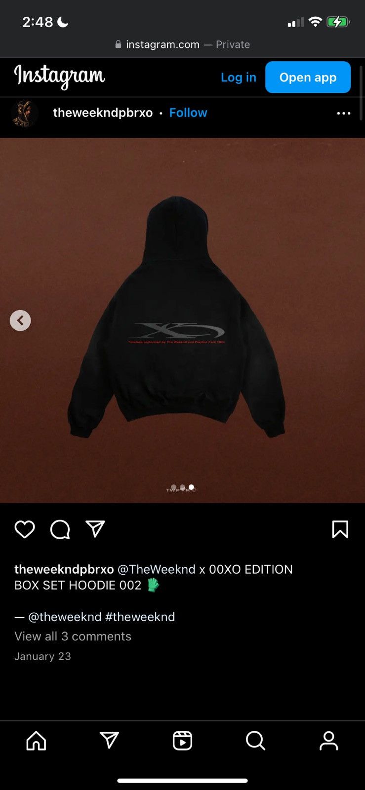 The Weeknd Playboi Carti XO Opium Weeknd Hoodie and CD Box Set Size US XL / EU 56 / 4 - 9 Thumbnail