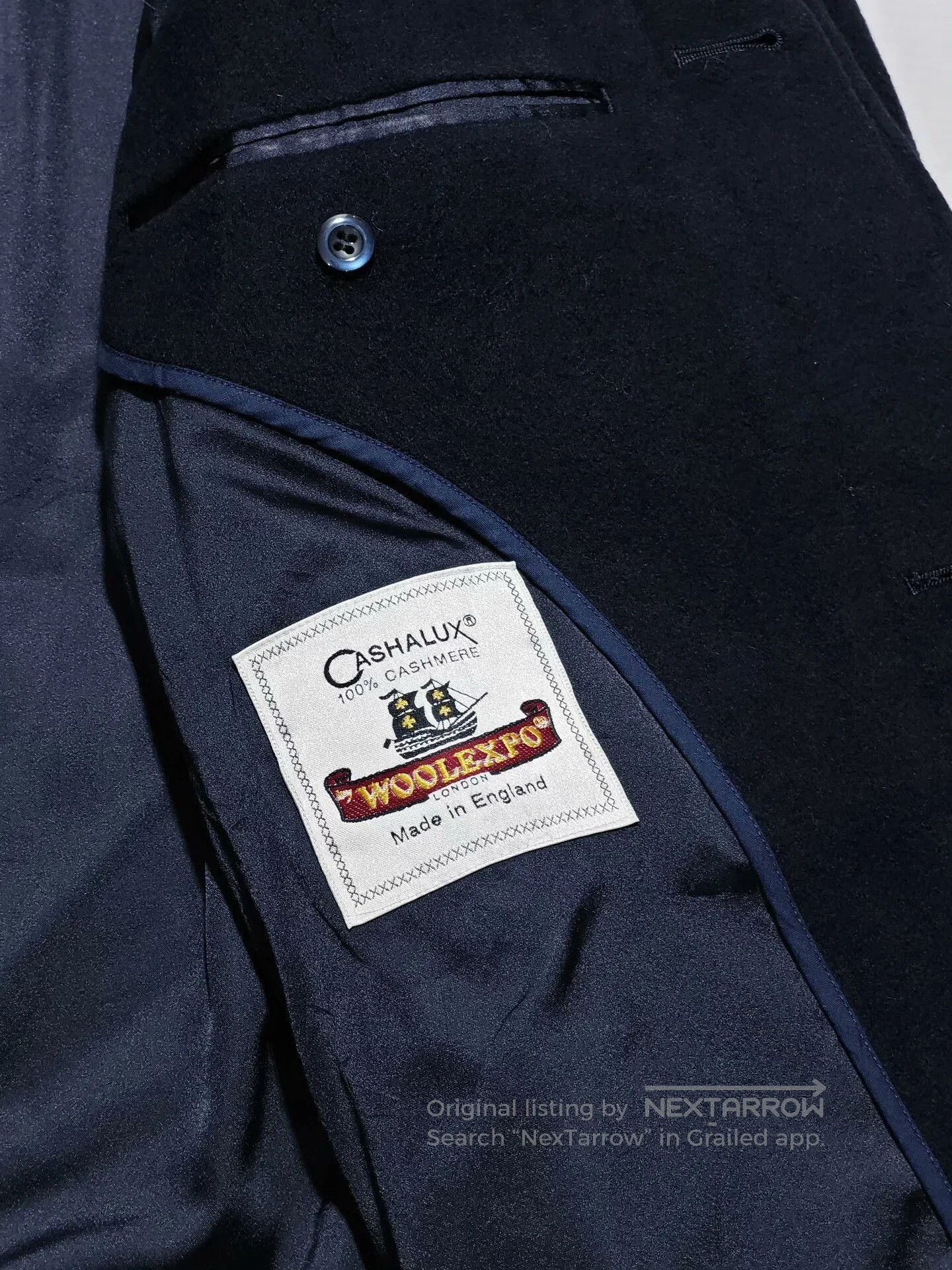 Japanese Brand Woolen Cashmere Coat with Shoulder Sleeves. Size US S / EU 44-46 / 1 - 7 Thumbnail