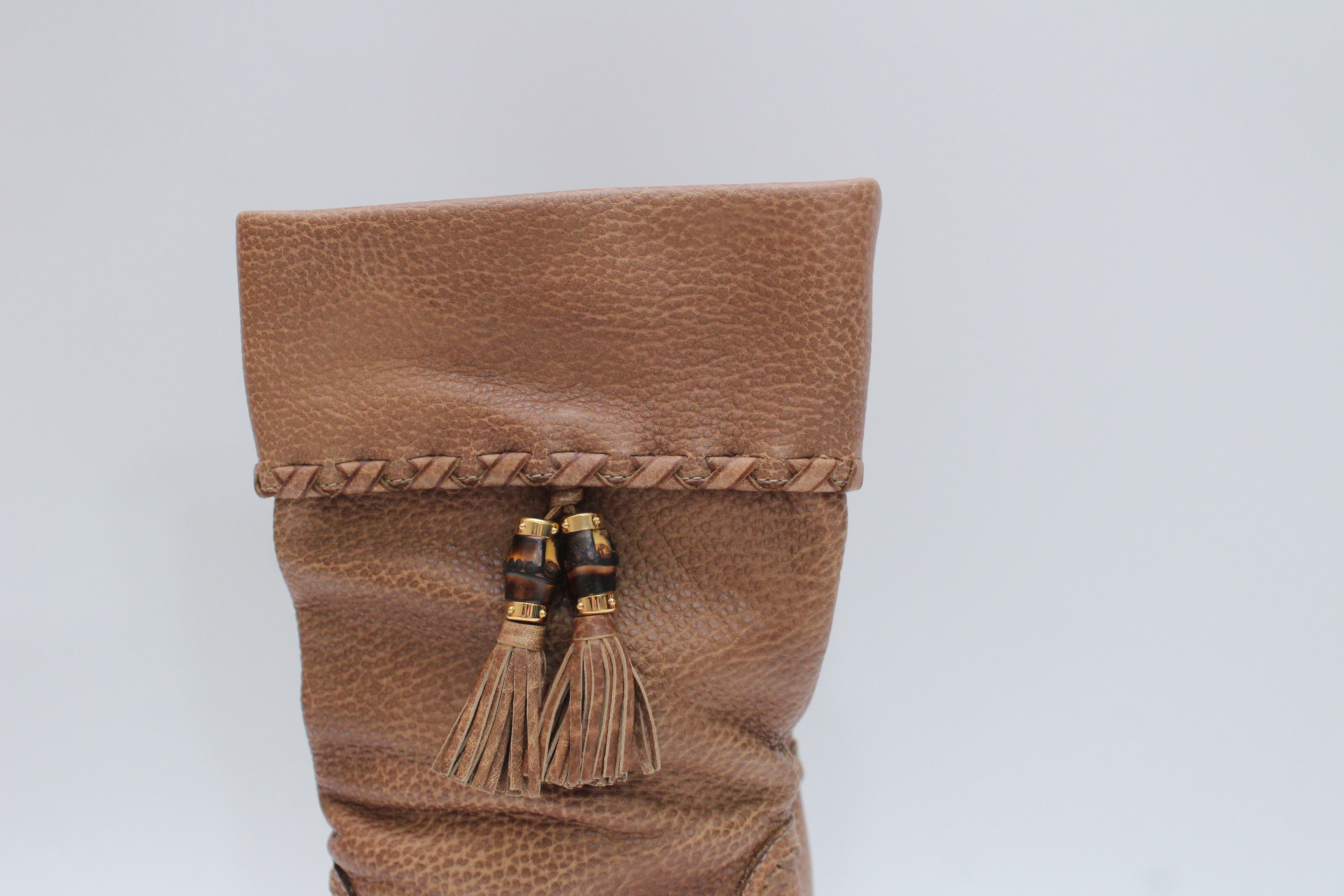 Gucci Gucci Marrakech Brown Leather Heel Boots Size 40 Authentic Size US 10 / IT 40 - 6 Thumbnail