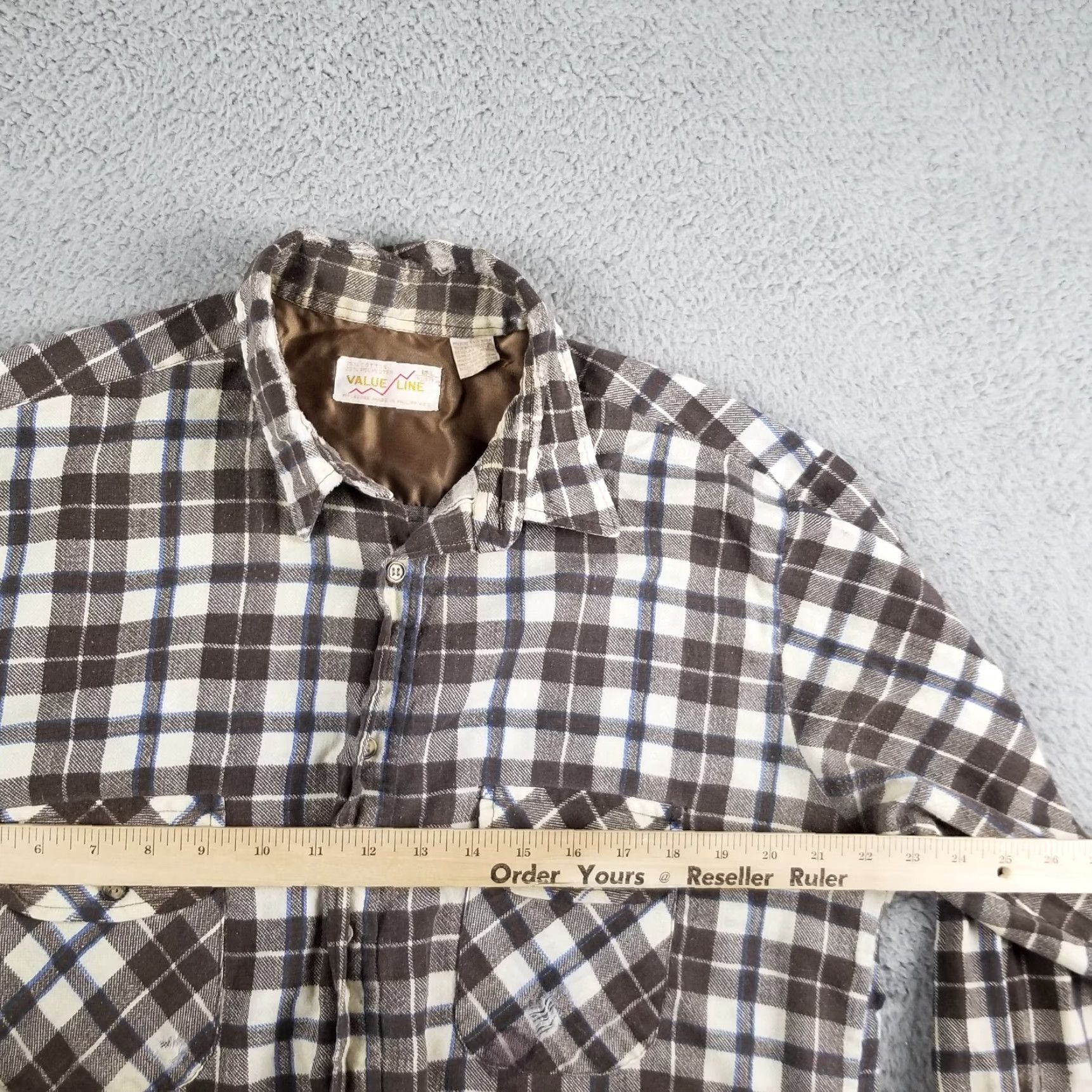 Vintage Vintage Yes Value Line Flannel Shirt L VTG Western Button Up Plaid Grunge Cowboy Distressed Size US L / EU 52-54 / 3 - 7 Thumbnail