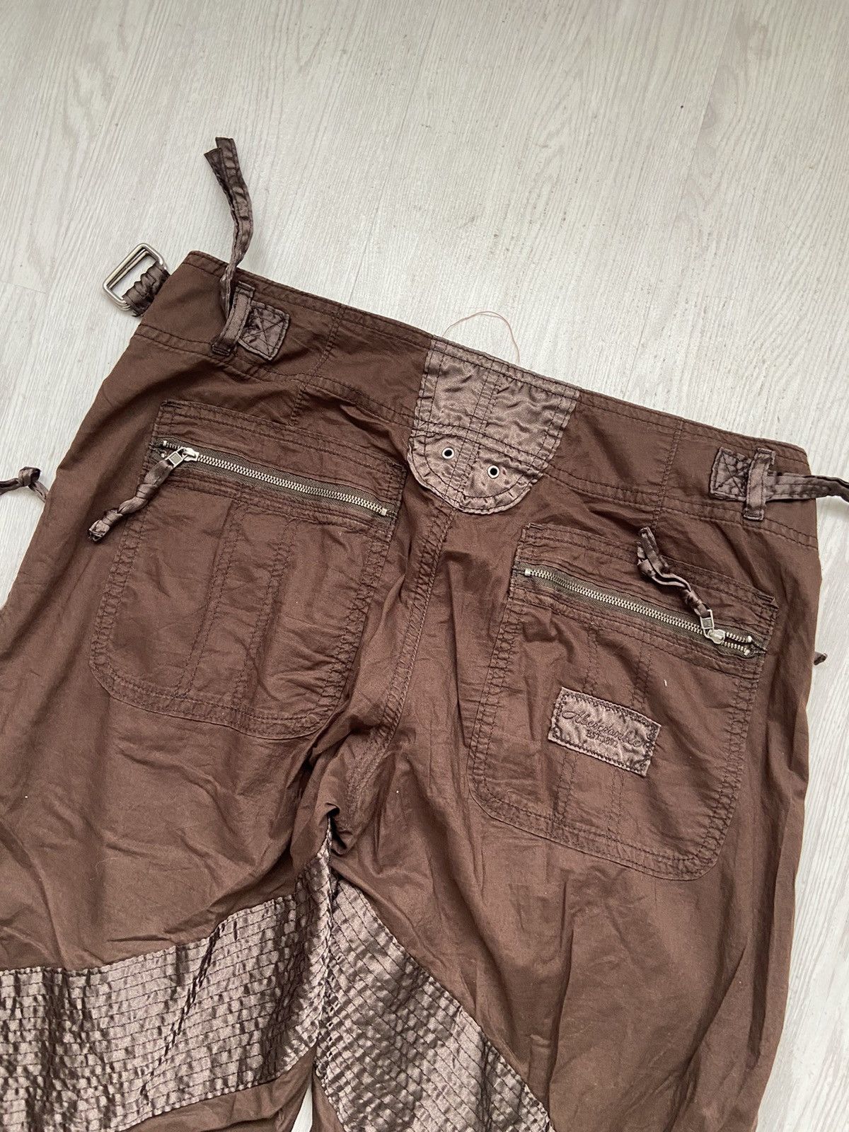 Abercrombie & Fitch Vintage 2000’s Abercrombie Parachute Bondage Zipper Pants Size US 32 / EU 48 - 6 Thumbnail