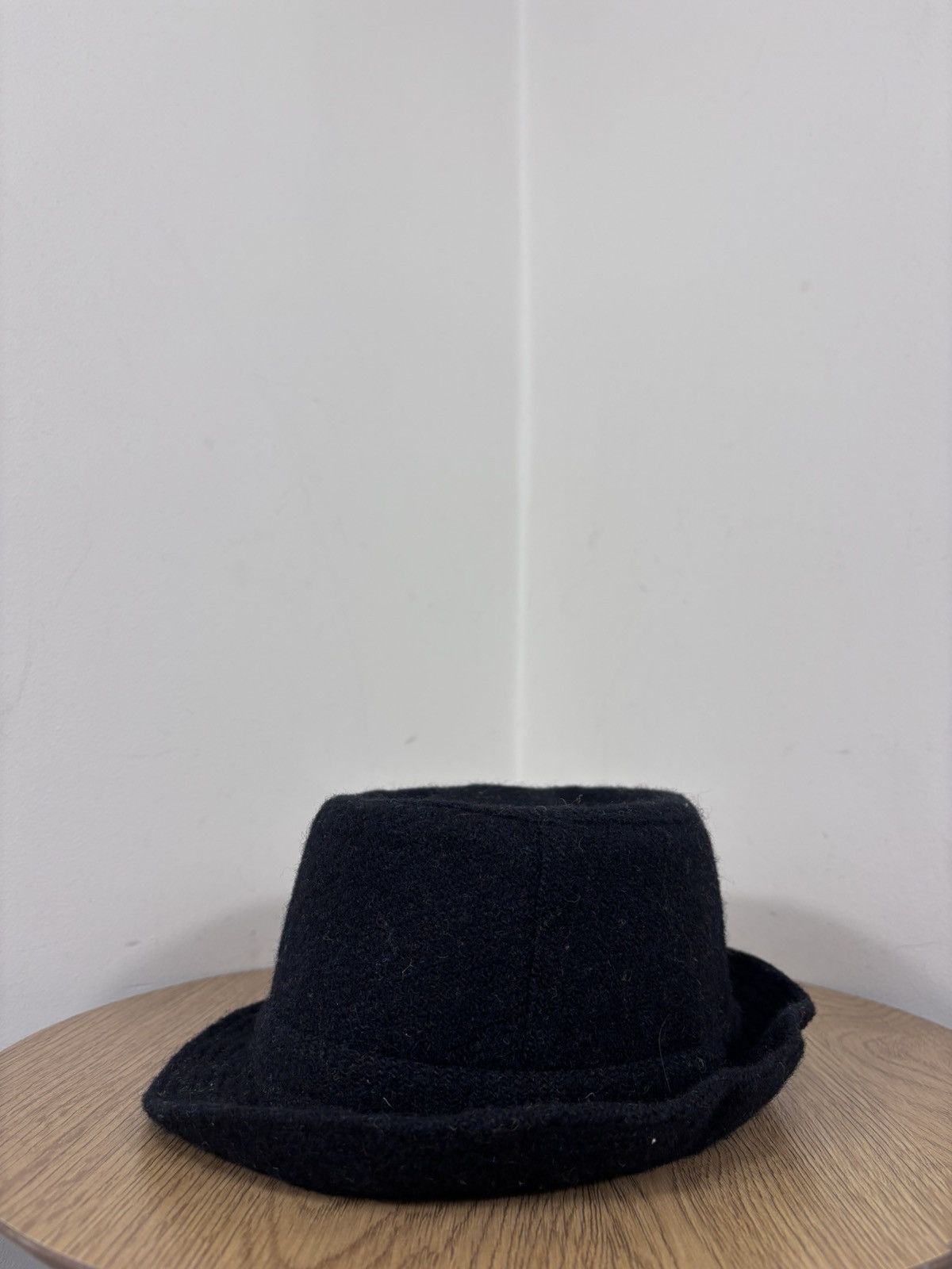 Harris Tweed Lierys Harris Tweed Black Wool Trilby Fedora Hat Size ONE SIZE - 11 Thumbnail