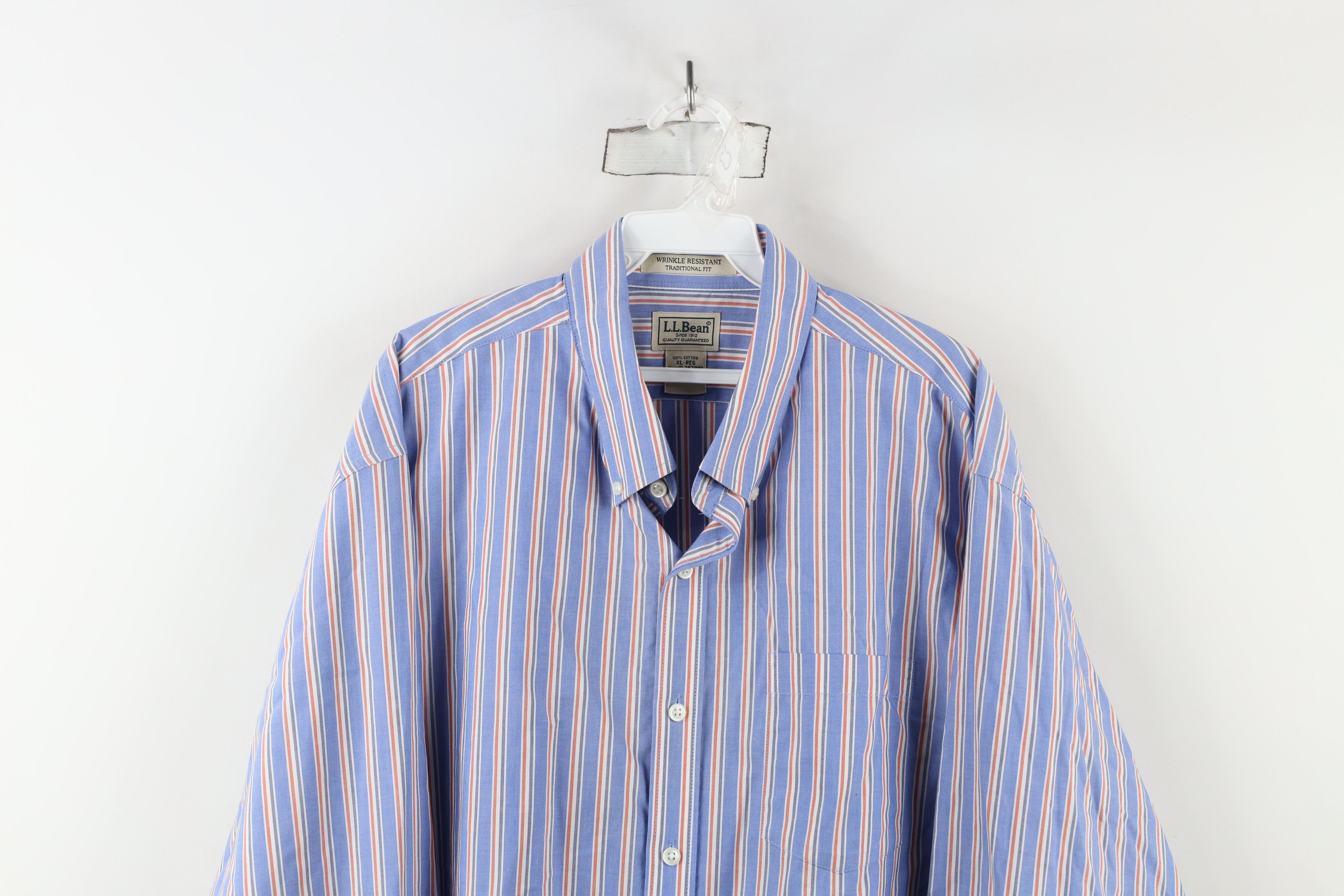 L.L. Bean × Vintage Vintage LL Bean Resistant Striped Collared Button Down Shirt Size US XL / EU 56 / 4 - 2 Thumbnail