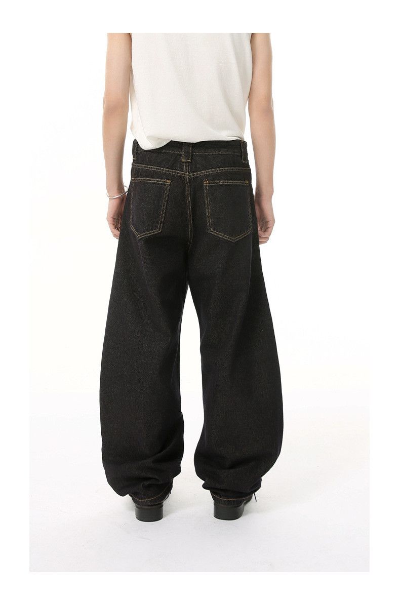 Japanese Brand American-style Vibe retro loose-fitting washed curved jeans Size US 32 / EU 48 - 5 Thumbnail